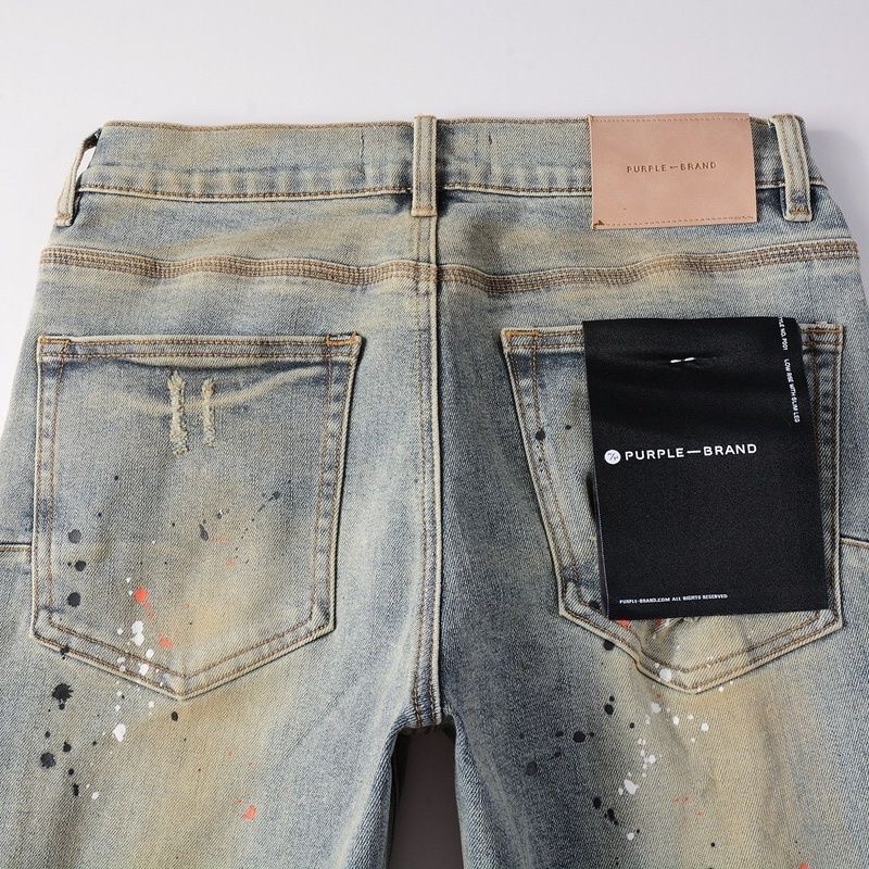 Original Purple High Street Ink Jeans with Water-Purification Fabric and Durable Design - 图片 9