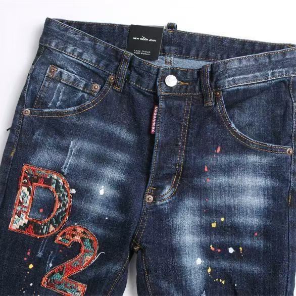 Expensive D2 Embroidered Man’s Pants with Unique Design and High Quality Materials - 图片 4
