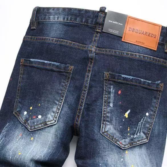 Expensive D2 Embroidered Man’s Pants with Unique Design and High Quality Materials - 图片 3
