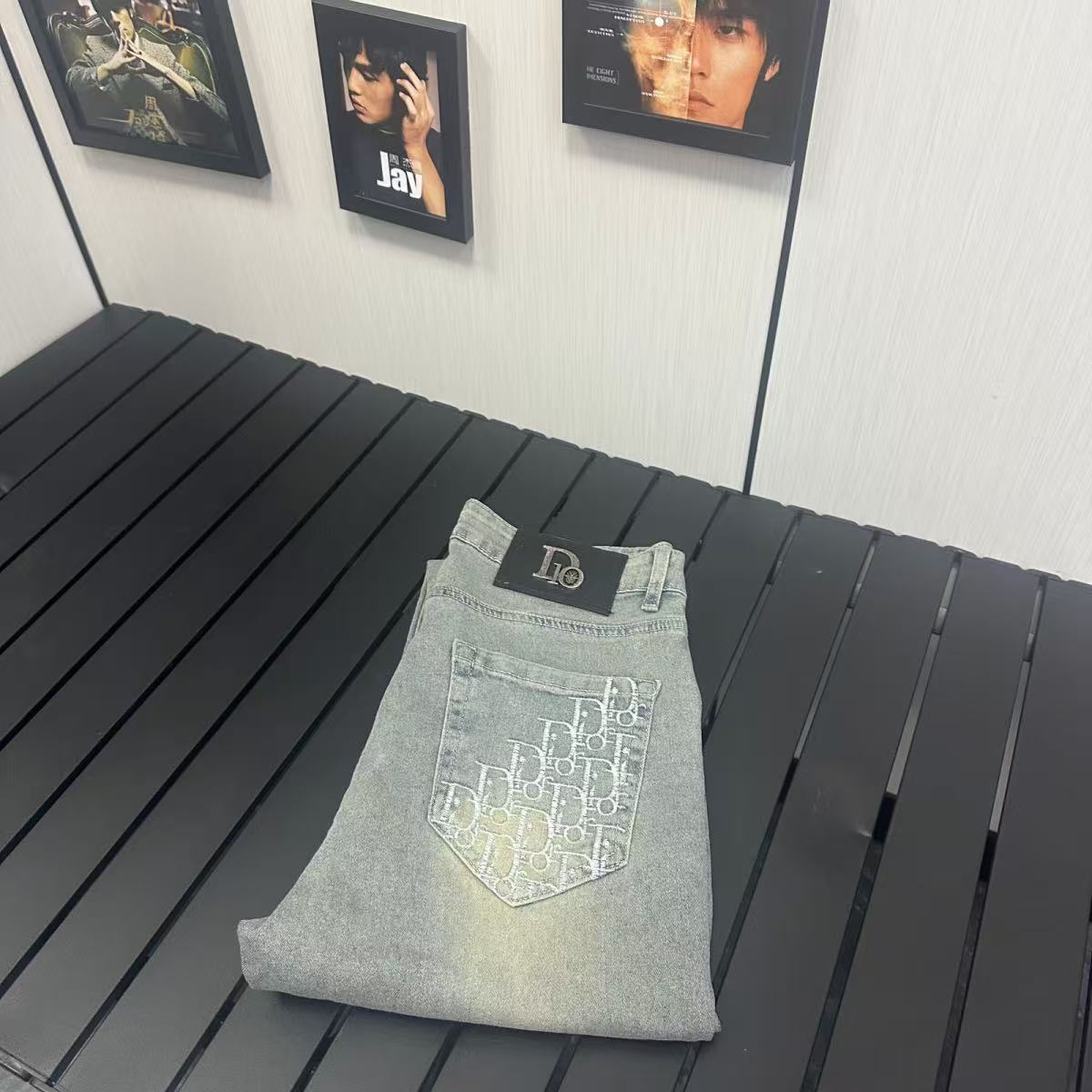 “Dior’s Expensive Cowboy Jeans in Khmer Wash, M-XXL Sizes”
