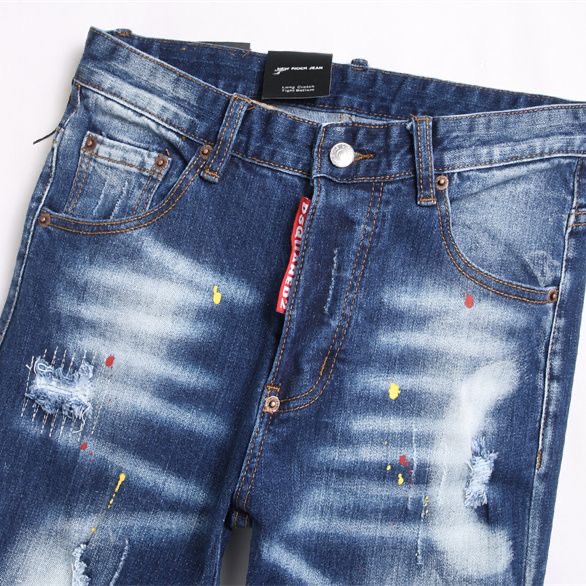 Expensive D2 Man’s Patched Beggars Pants with Unique Design and Soft Fabric - 图片 7