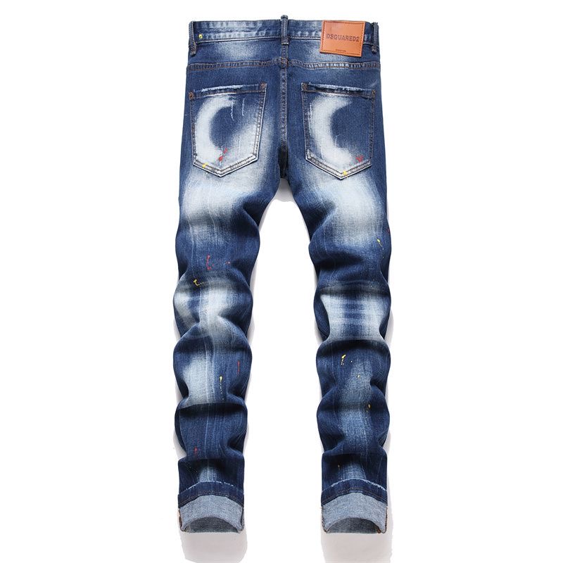 Expensive D2 Man’s Patched Beggars Pants with Unique Design and Soft Fabric - 图片 2