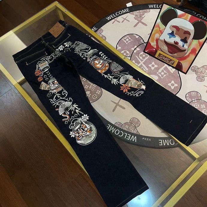 Evisu Jeans: Stylish, Exclusive, Vintage Style for Men and Women, Black, M-XXL - 图片 2