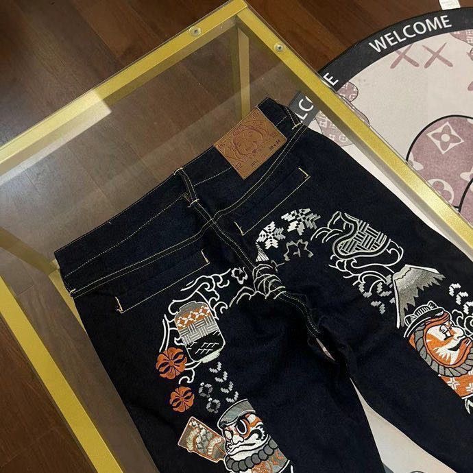 Evisu Jeans: Stylish, Exclusive, Vintage Style for Men and Women, Black, M-XXL - 图片 4