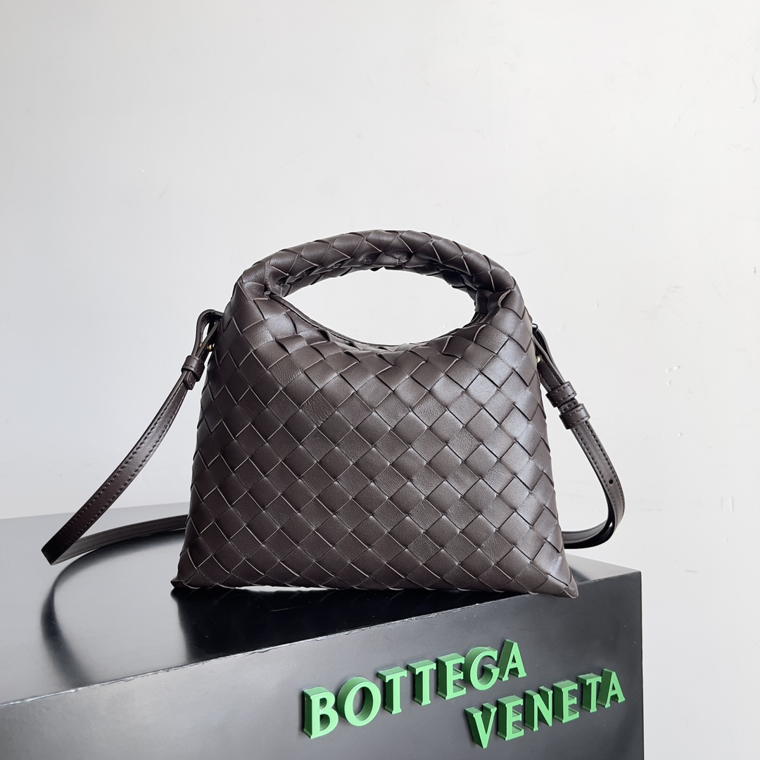 Bottega Veneta Mini Jodie Woven Leather Top Handle Crossbody Bag