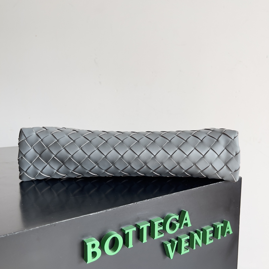Bottega Veneta Men's Woven Leather Clutch Bag, Gray, 33 x 22 x 7 cm 7 i1704121414 3323 0