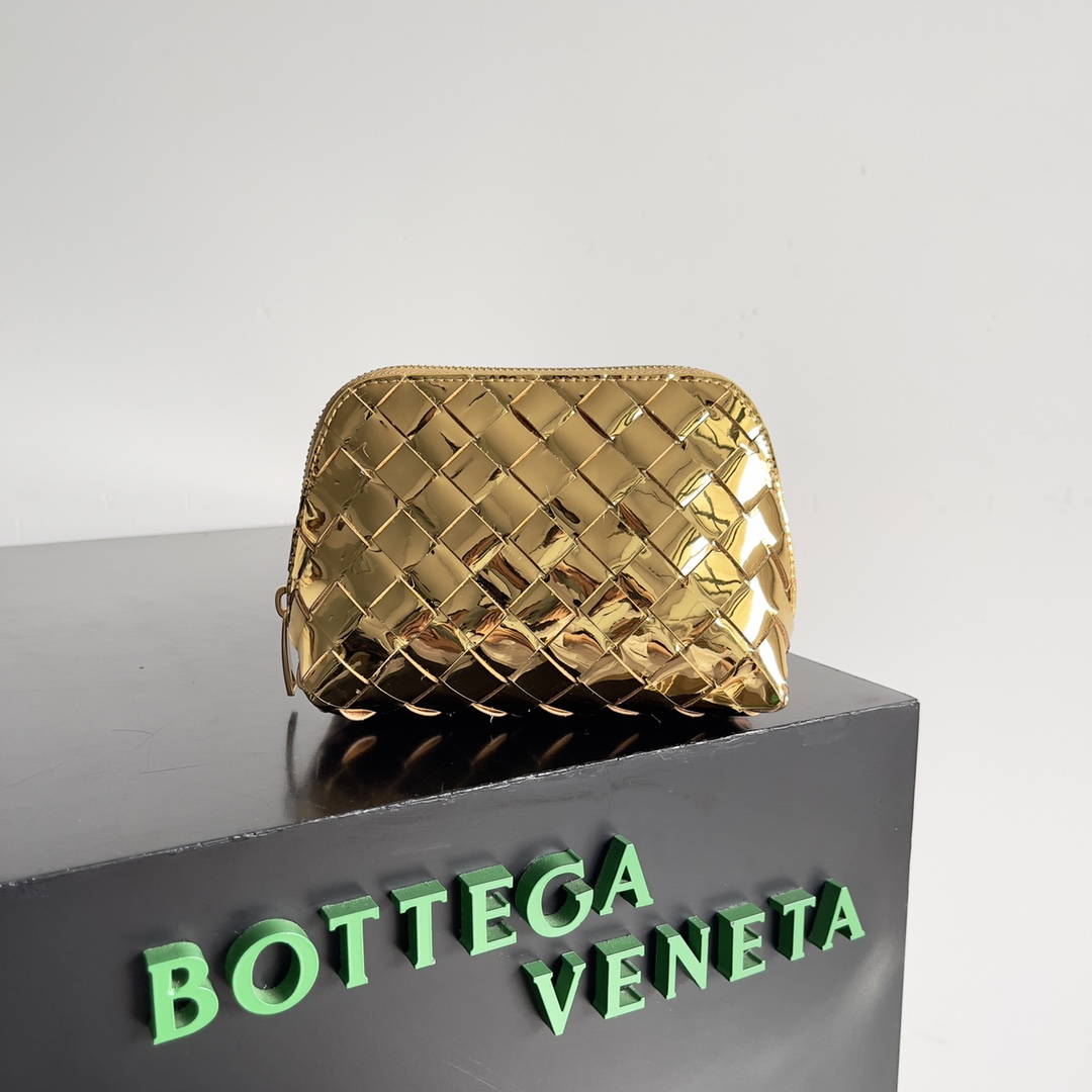 Bottega Veneta Cosmetic Bags Pink Weave Women