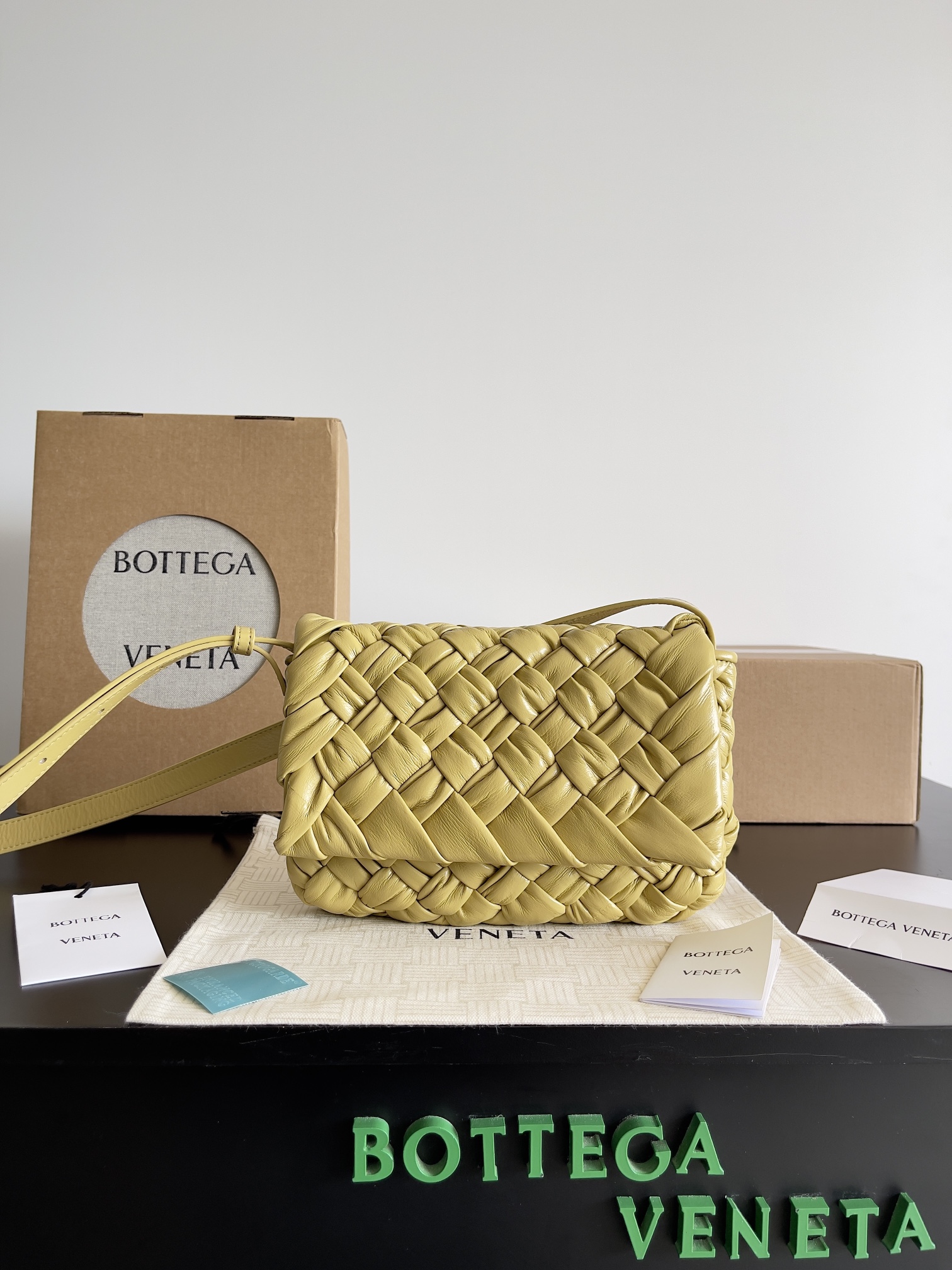 Bottega Veneta straw yellow