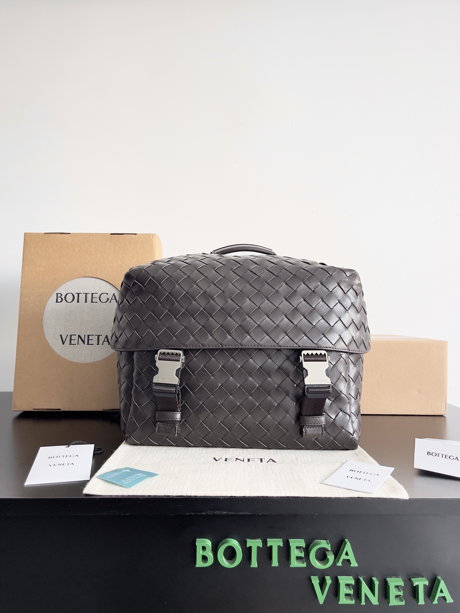 Bottega Veneta black brown
