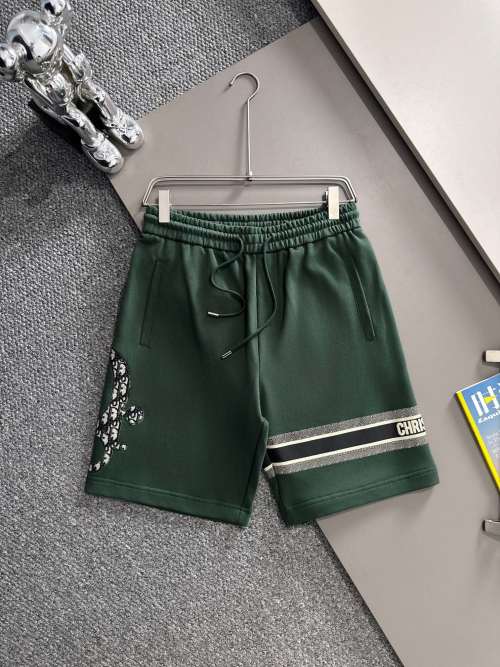 Dior 2025 Spring/Summer High-Density Cotton Striped Logo Shorts 1 Dior 2025 Spring/Summer High-Density Cotton Striped Logo Shorts
