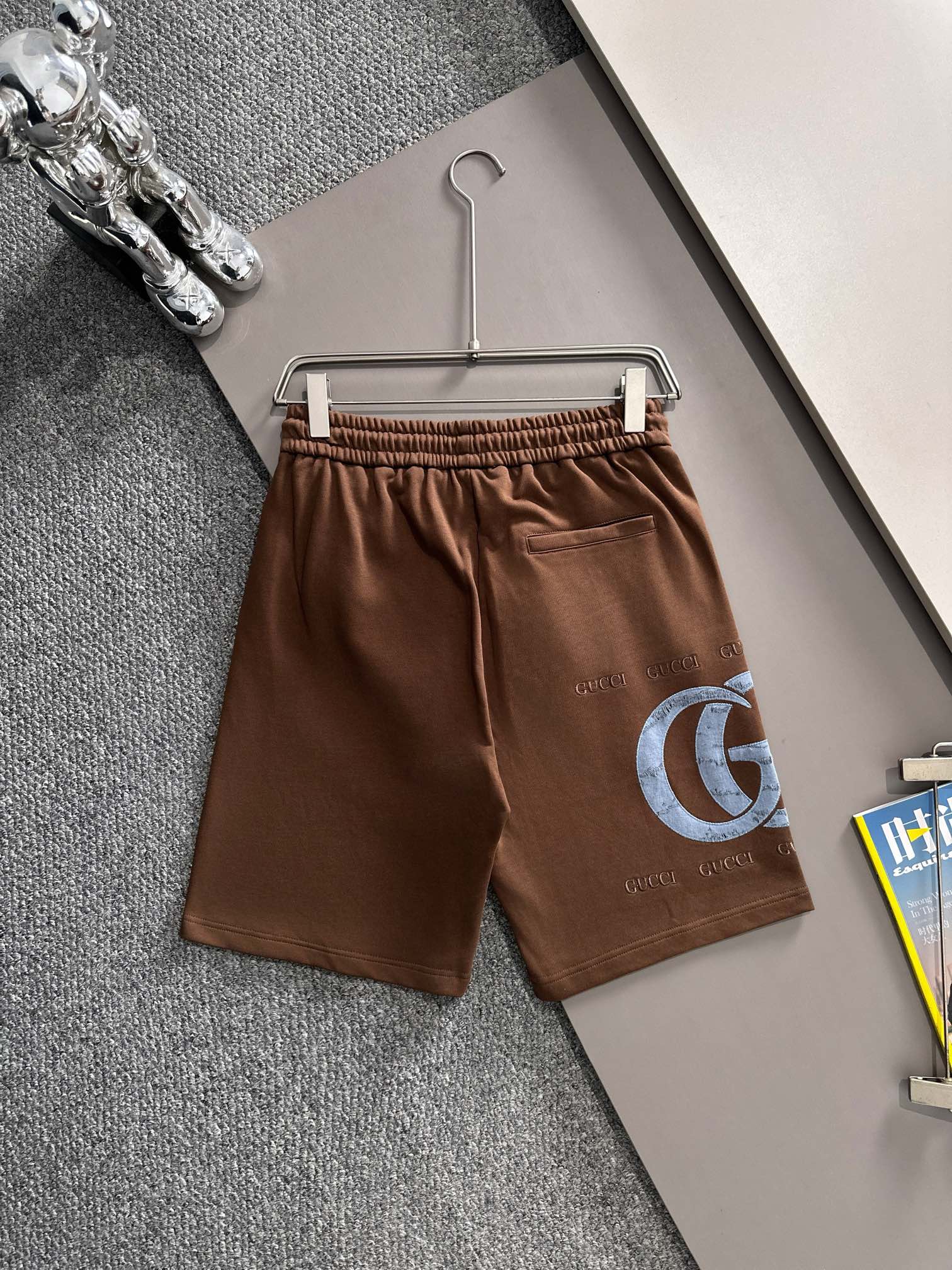  套装款！GUCCI 古驰 2025新款 轻奢主义 贴布破坏双G字母 精工刺绣logo 男女日常通勤穿搭