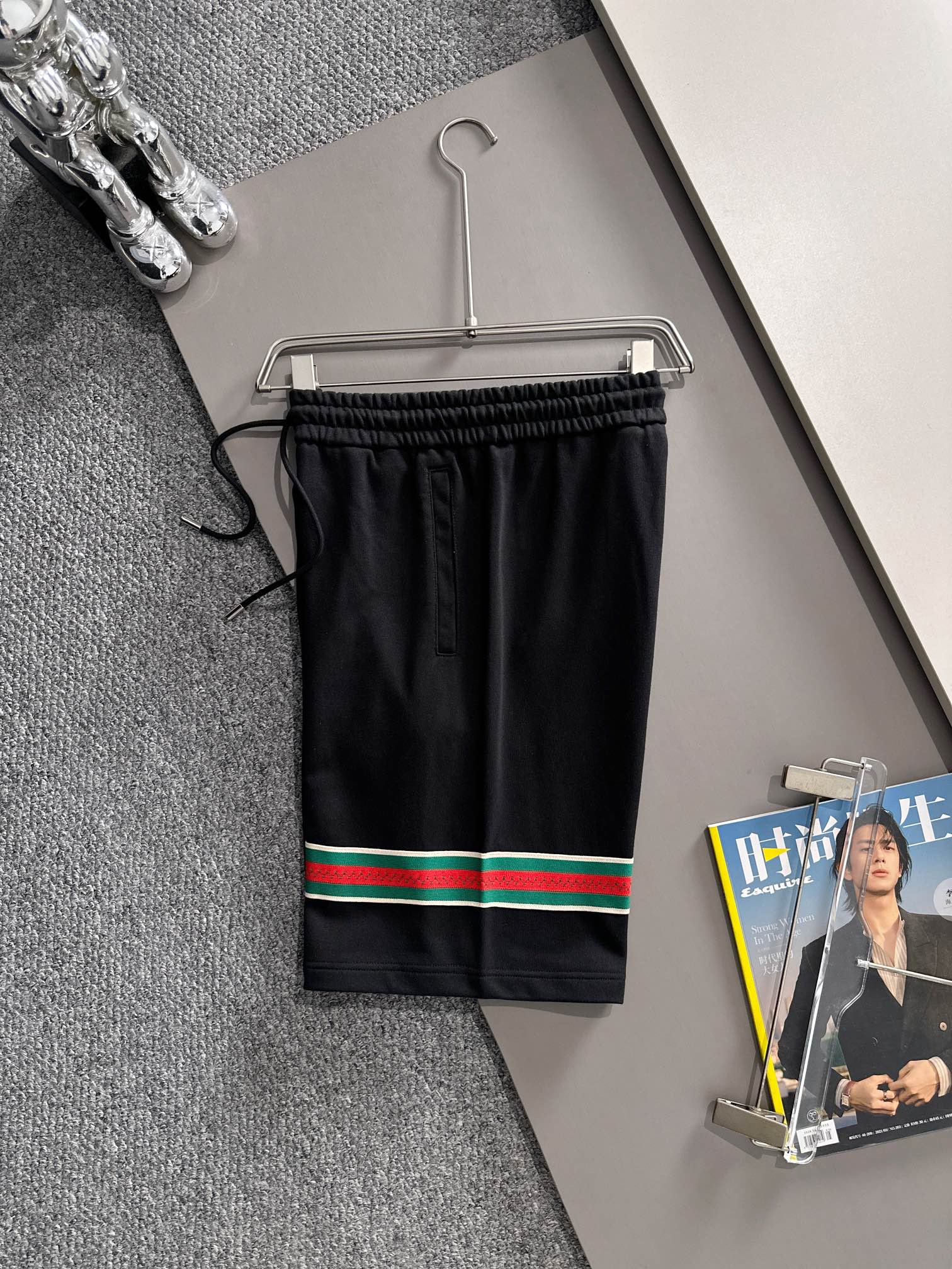  套装款！GUCCI 古驰 2025新款 轻奢主义 经典织带拼接 拼皮双G字母 刺绣logo 男女日常通