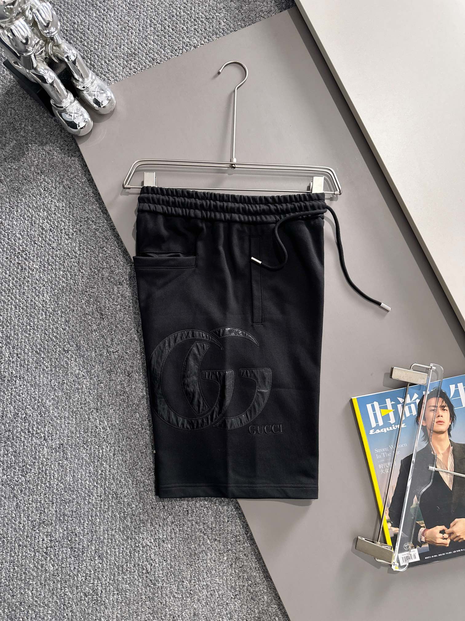  套装款！GUCCI 古驰 2025新款 轻奢主义 经典织带拼接 拼皮双G字母 刺绣logo 男女日常通