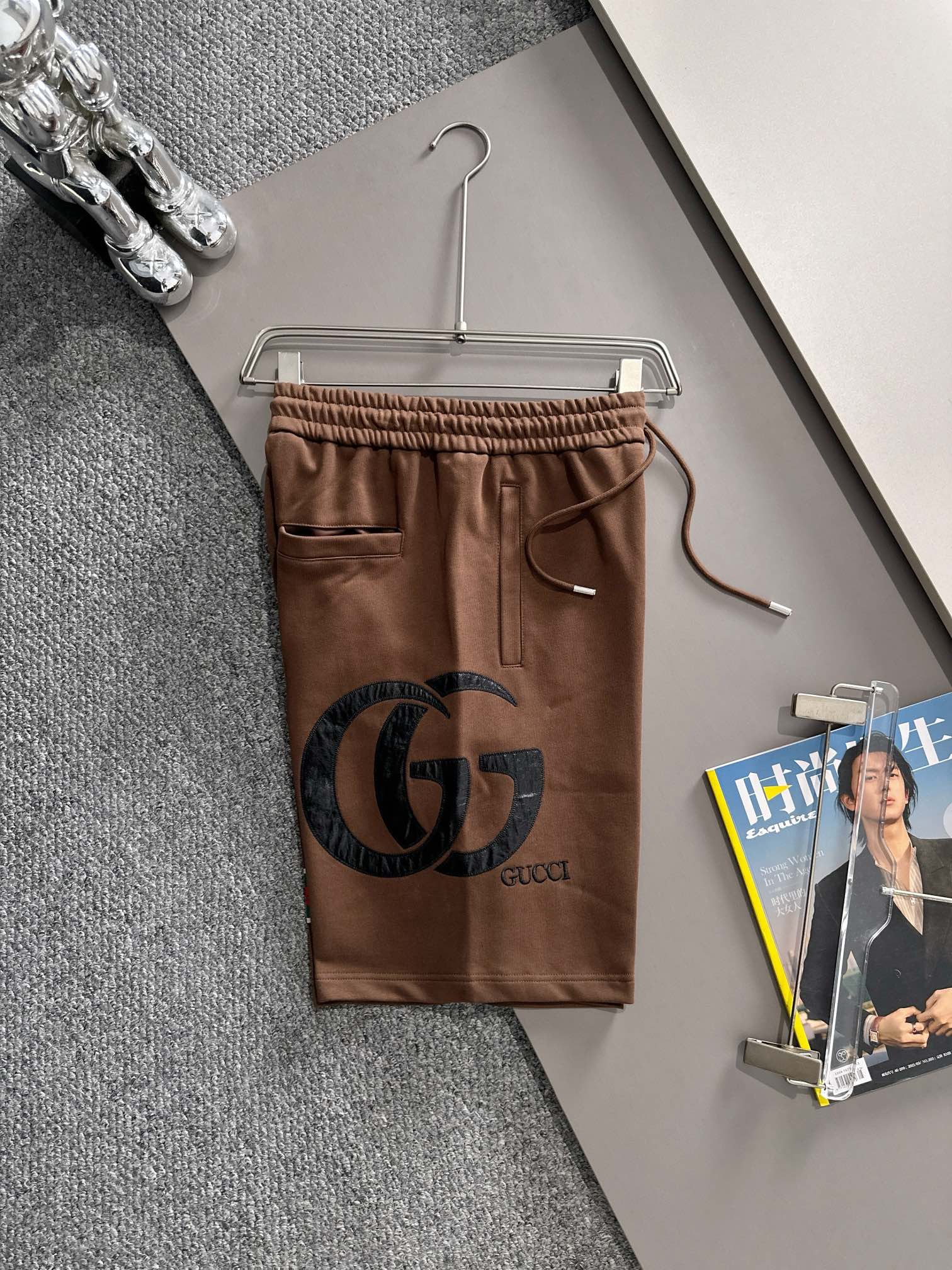  套装款！GUCCI 古驰 2025新款 轻奢主义 经典织带拼接 拼皮双G字母 刺绣logo 男女日常通
