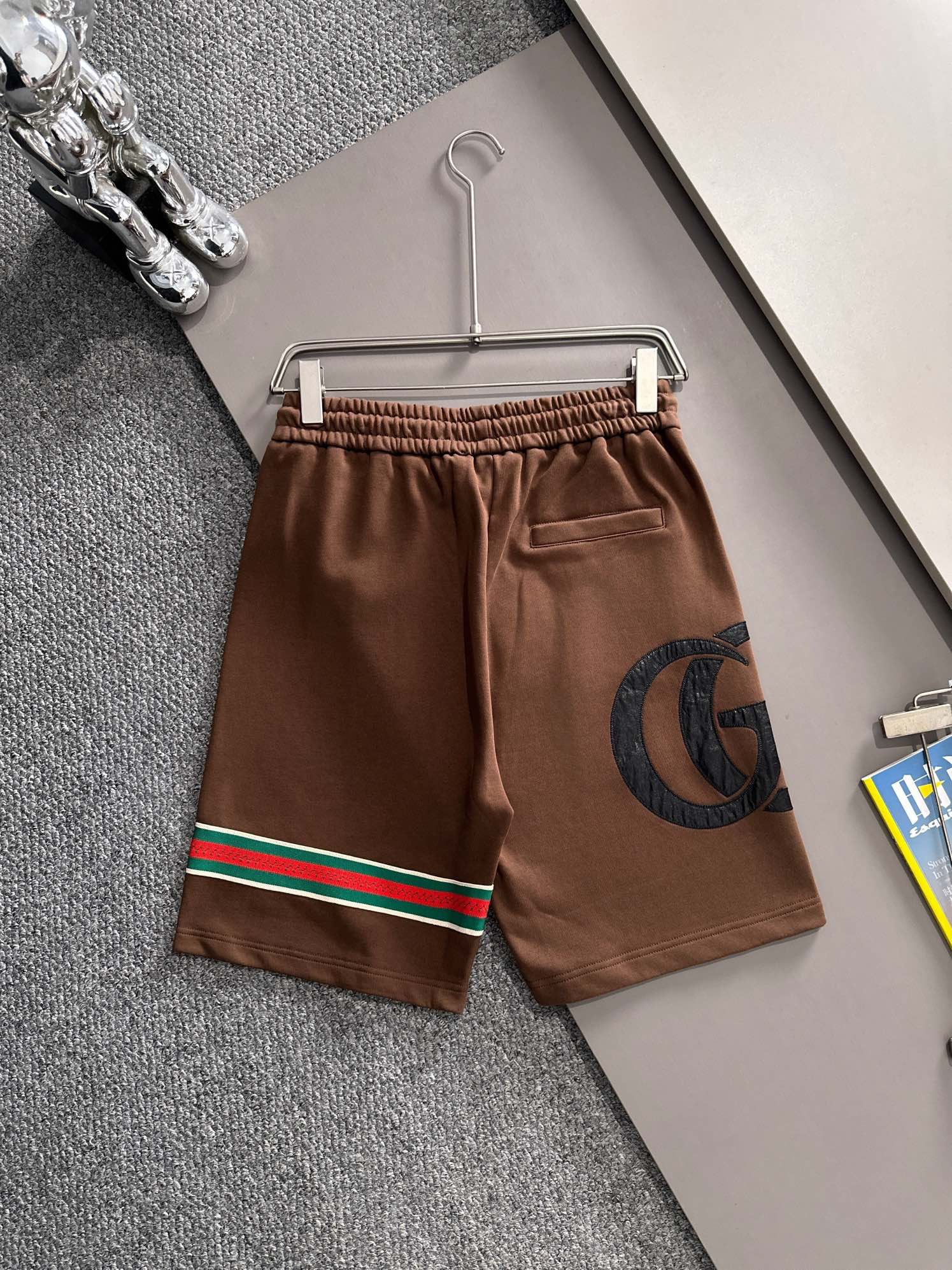  套装款！GUCCI 古驰 2025新款 轻奢主义 经典织带拼接 拼皮双G字母 刺绣logo 男女日常通