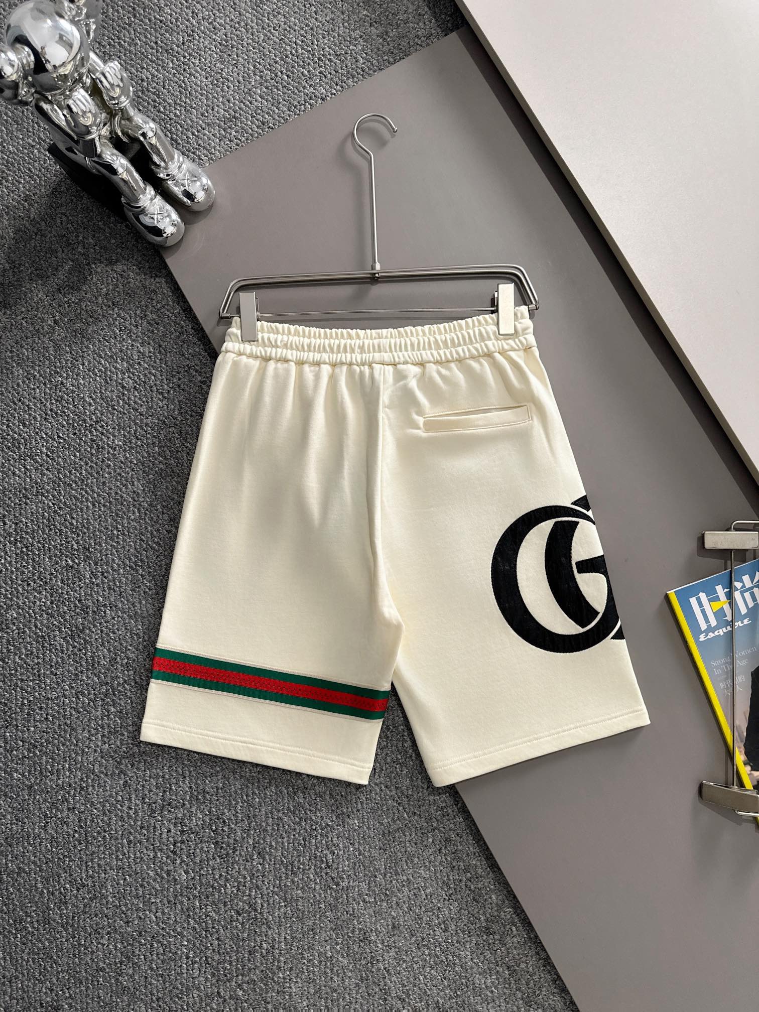  套装款！GUCCI 古驰 2025新款 轻奢主义 经典织带拼接 拼皮双G字母 刺绣logo 男女日常通