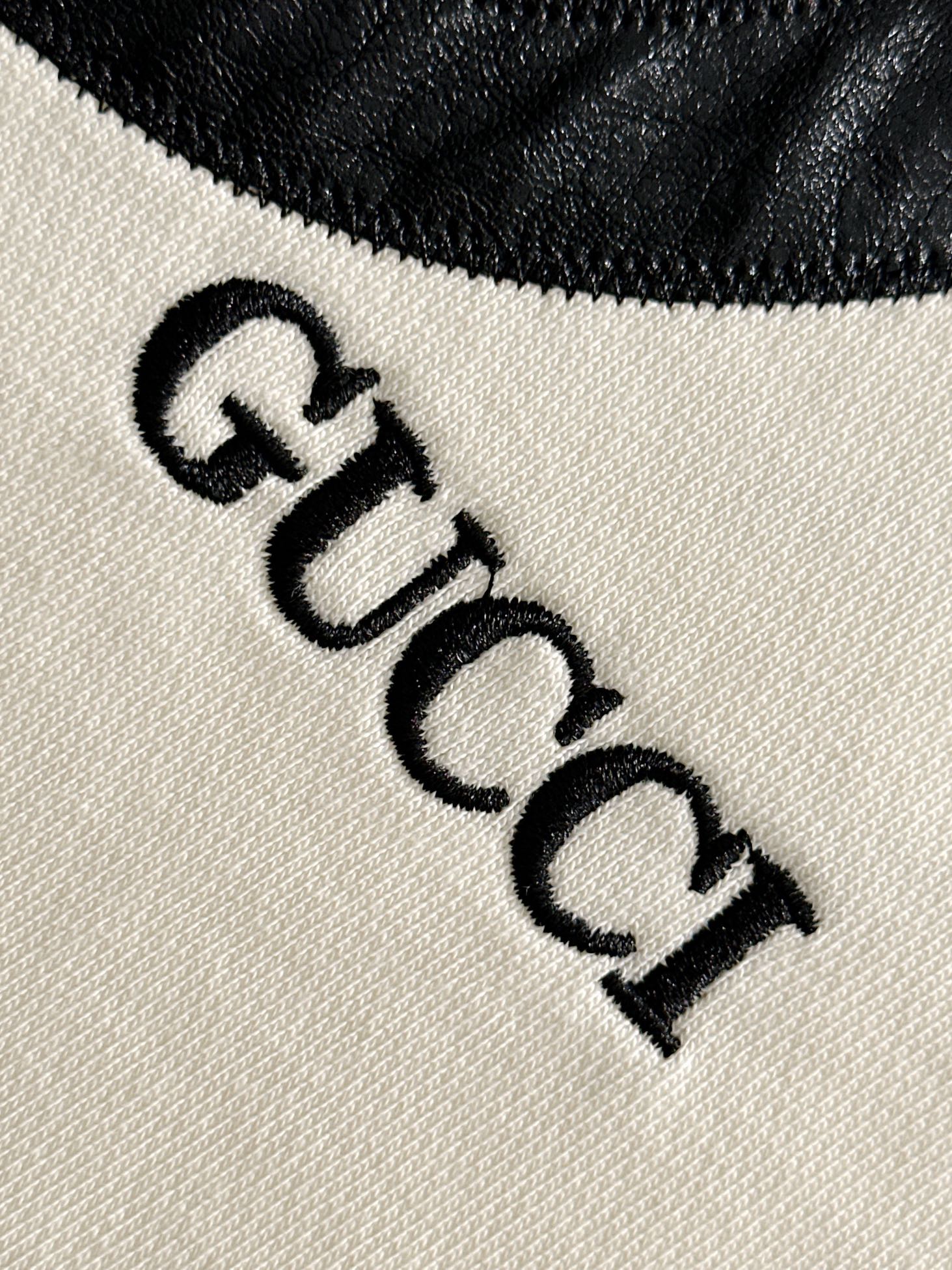  套装款！GUCCI 古驰 2025新款 轻奢主义 经典织带拼接 拼皮双G字母 刺绣logo 男女日常通