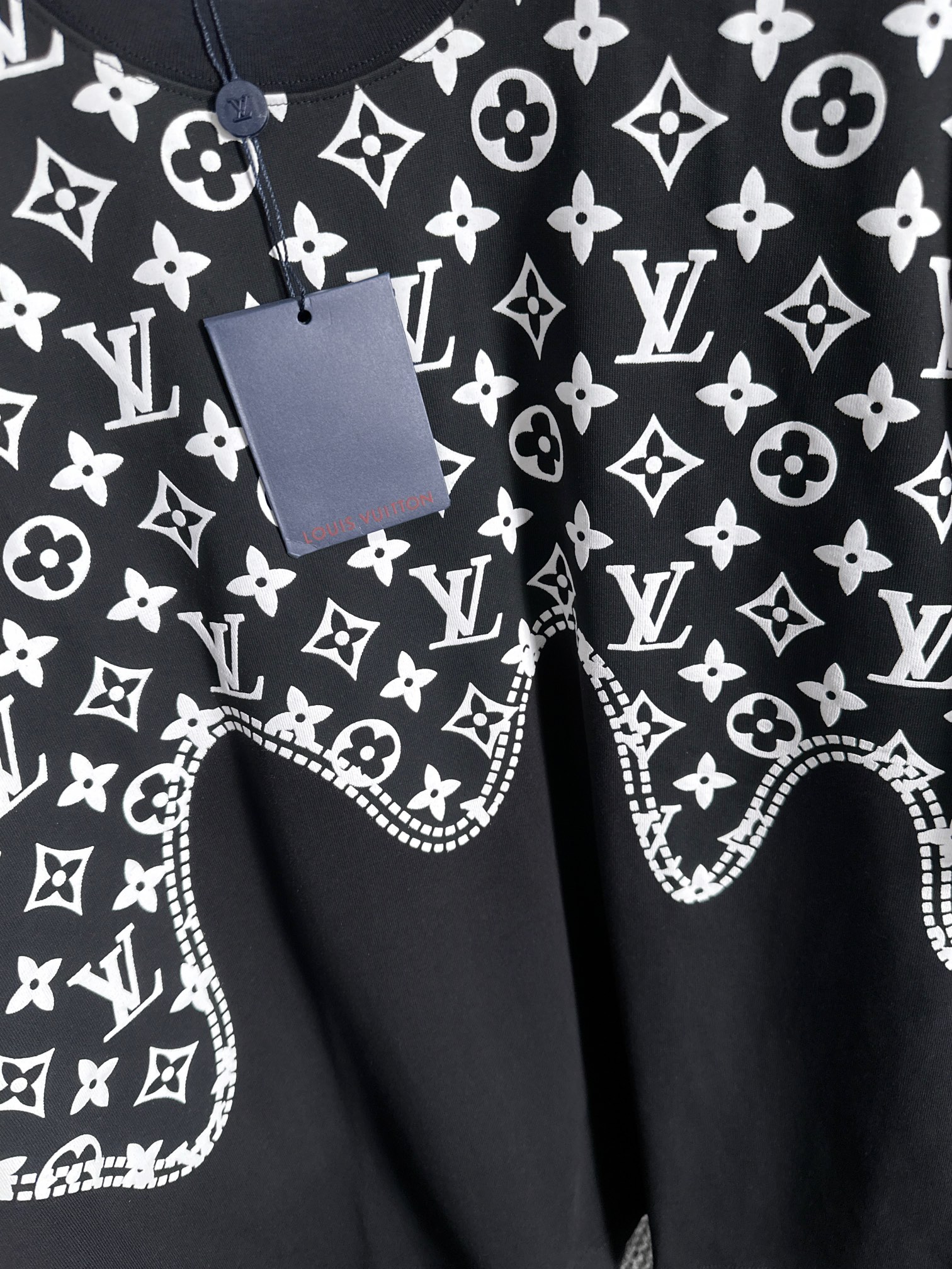 Louis Vuitton Louis Vuitton 路易威登 LV 驴家 2026新款 植绒发泡四叶草字母logo 短袖t恤