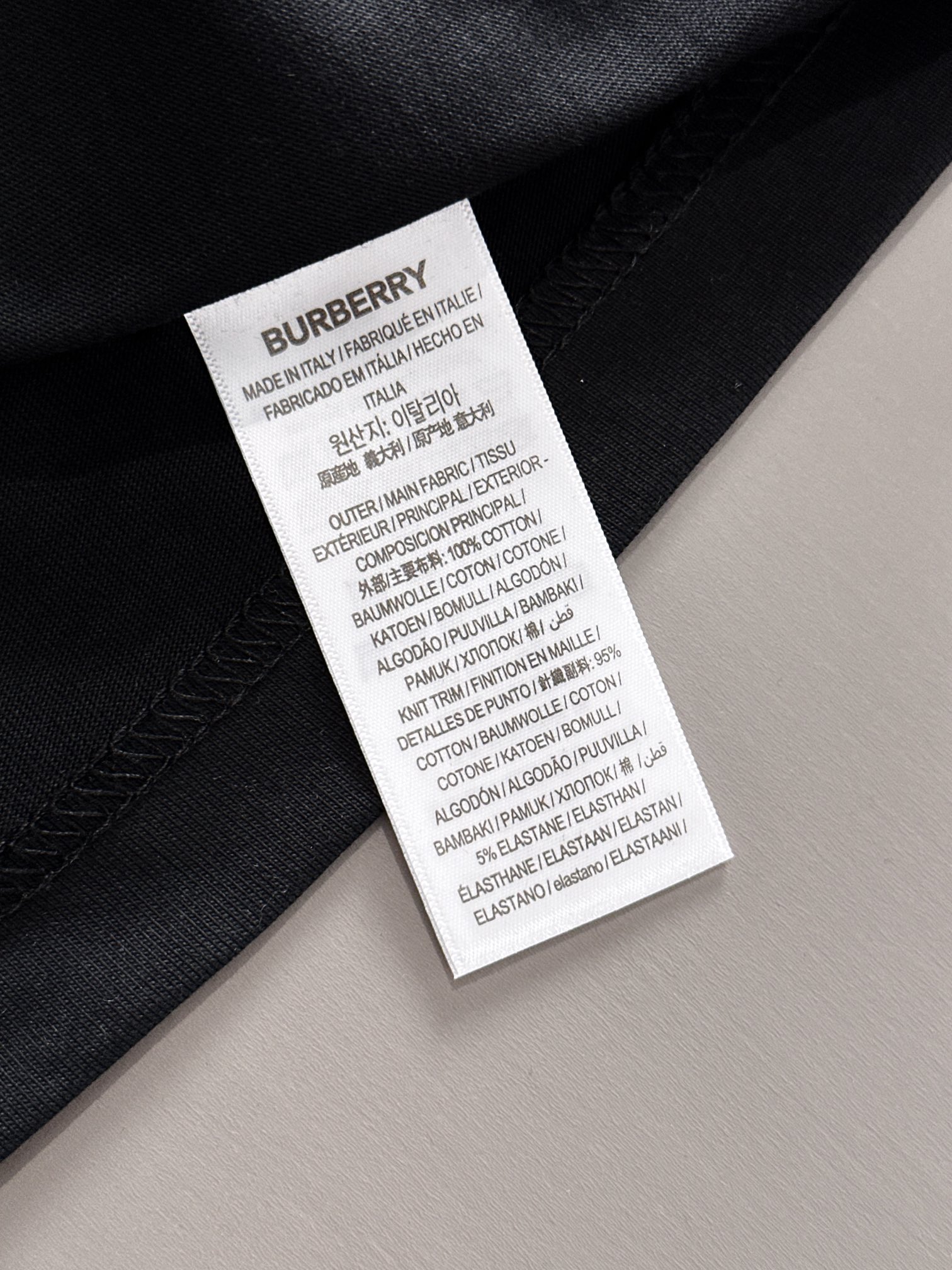 Burberry Burberry 巴宝莉 BBR 2026新款 双层贴布口袋 刺绣战马logo 短袖t恤