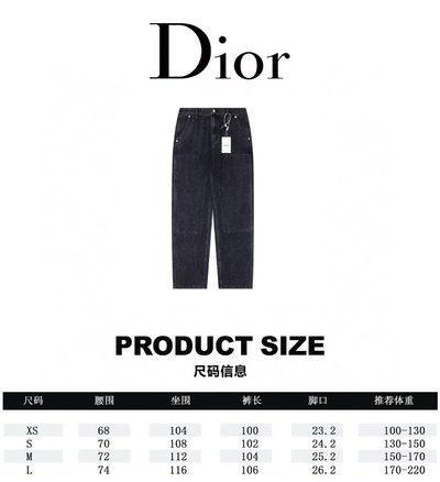 High Quality AAA Replica Dior Clothing Pants & Trousers Copy AAA+