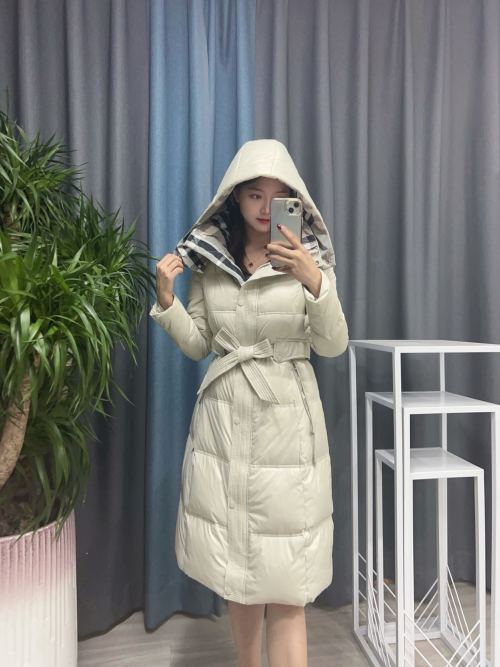 Stylish Longline Hooded Down Coat with Belt - Warm and Chic Winter Outfit 1 Stylish Longline Hooded Down Coat with Belt - Warm and Chic Winter Outfit