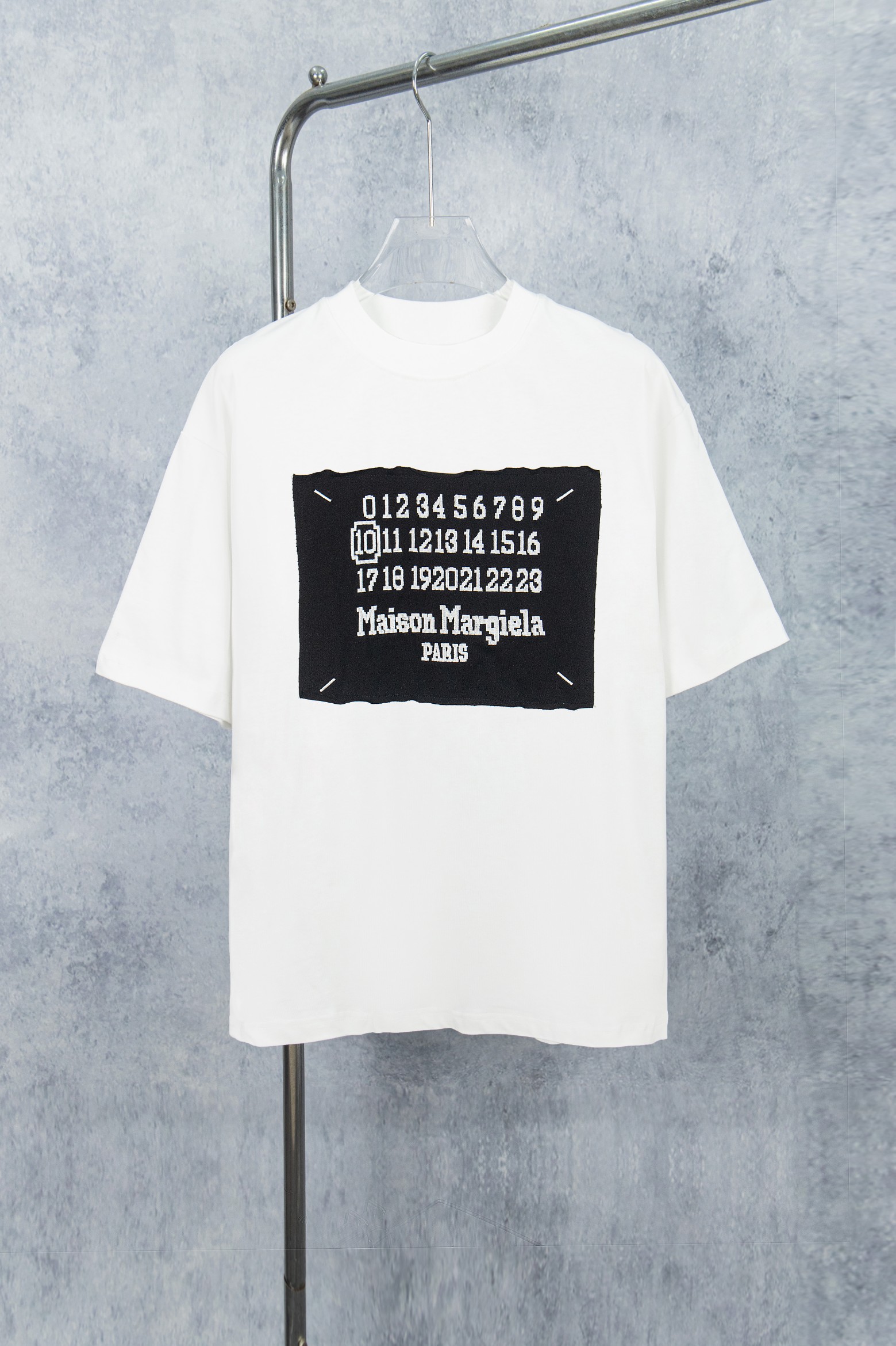 Número de modelo: M004# 💥Maison Martin Margiela 25ss Camiseta de manga corta con bordado de parche, desarrollo YB 1:1 …