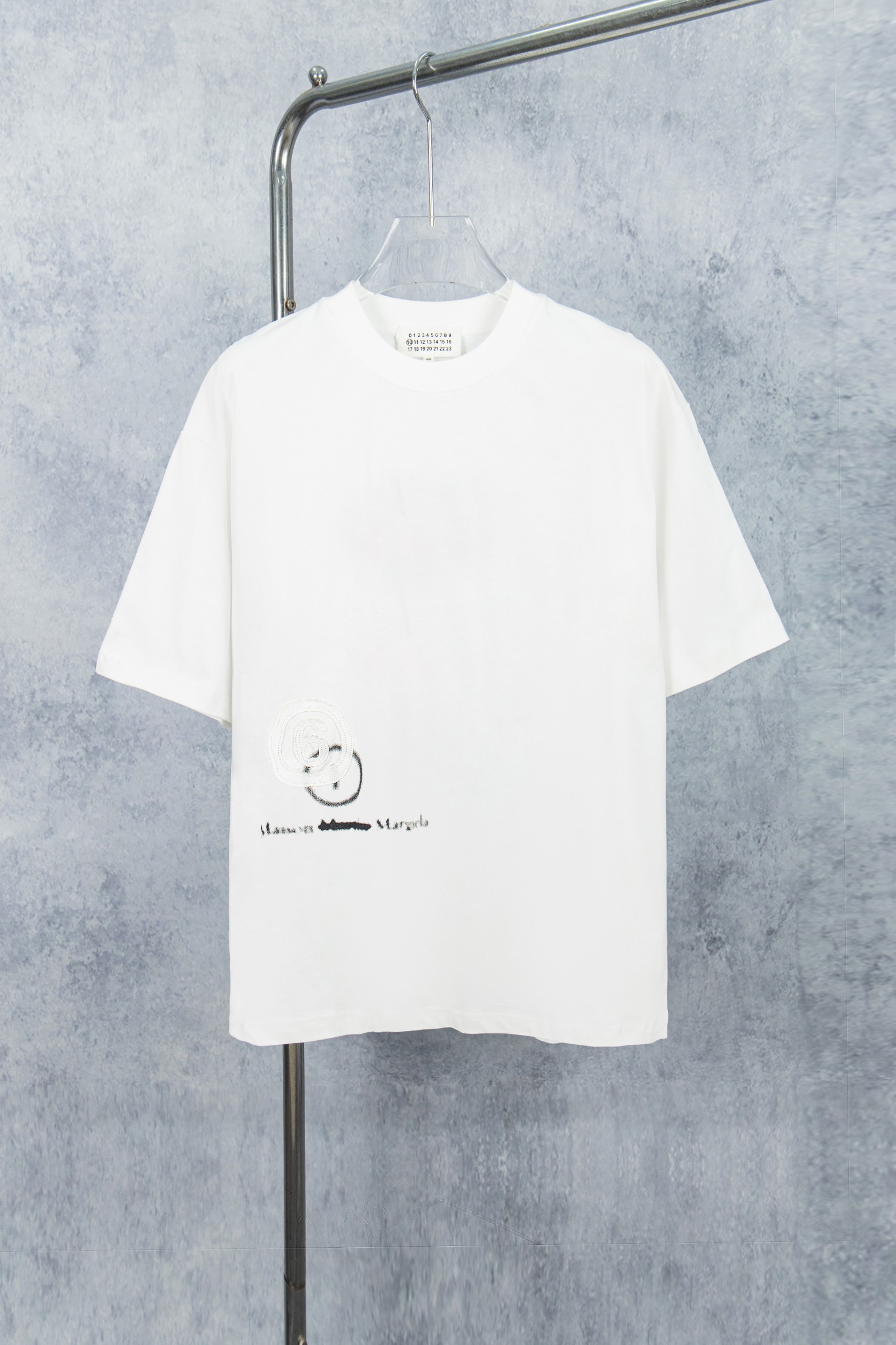 Modelo: M012# 💥Maison Martin Margiela 25ss camiseta de manga corta con estampado y bordado YB desarrollo 1:1 ⚠️100% al…