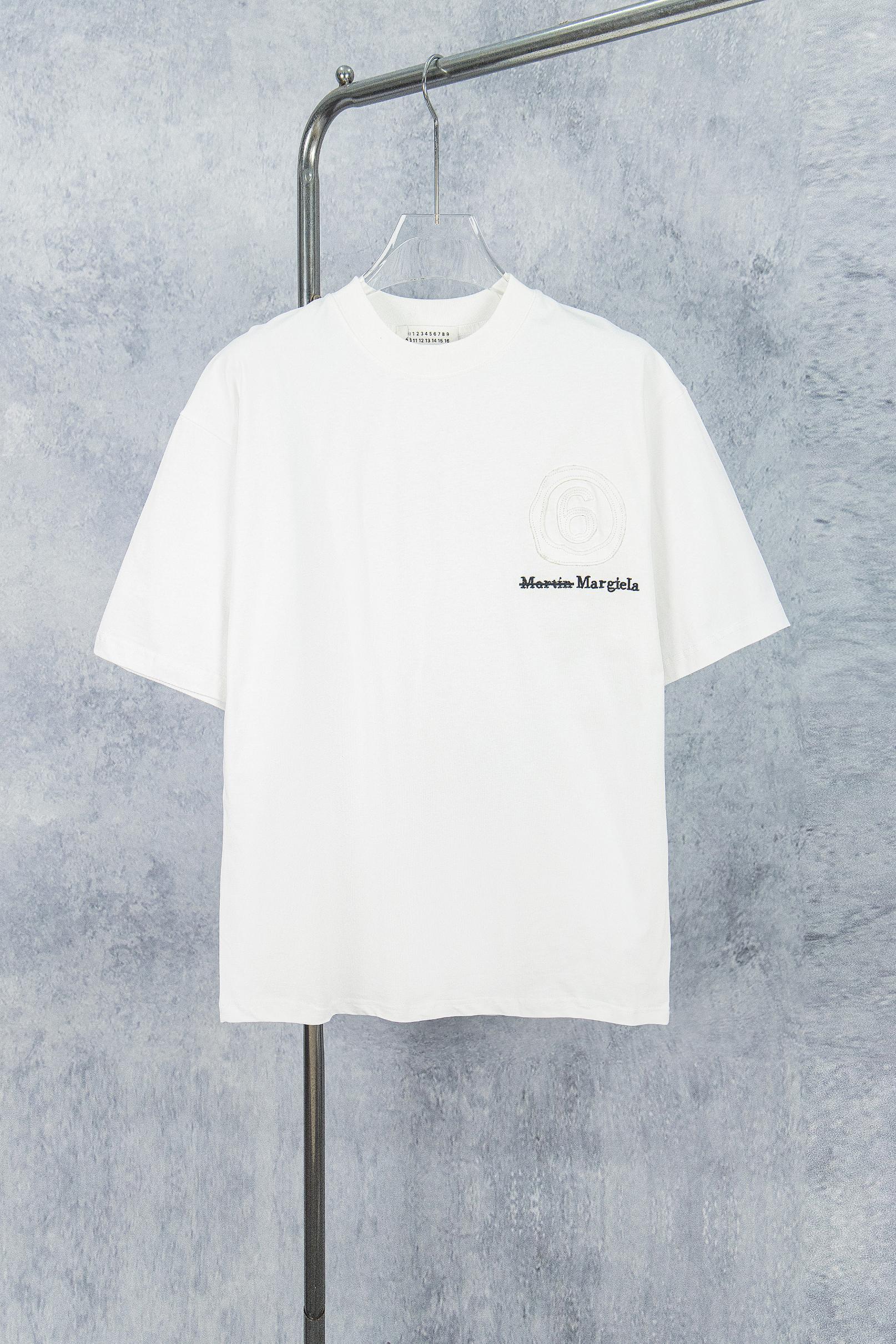 Modelo: M016# 💥Maison Martin Margiela 25ss camiseta de manga corta con estampado y bordado YB desarrollo 1:1 ⚠️100% al…