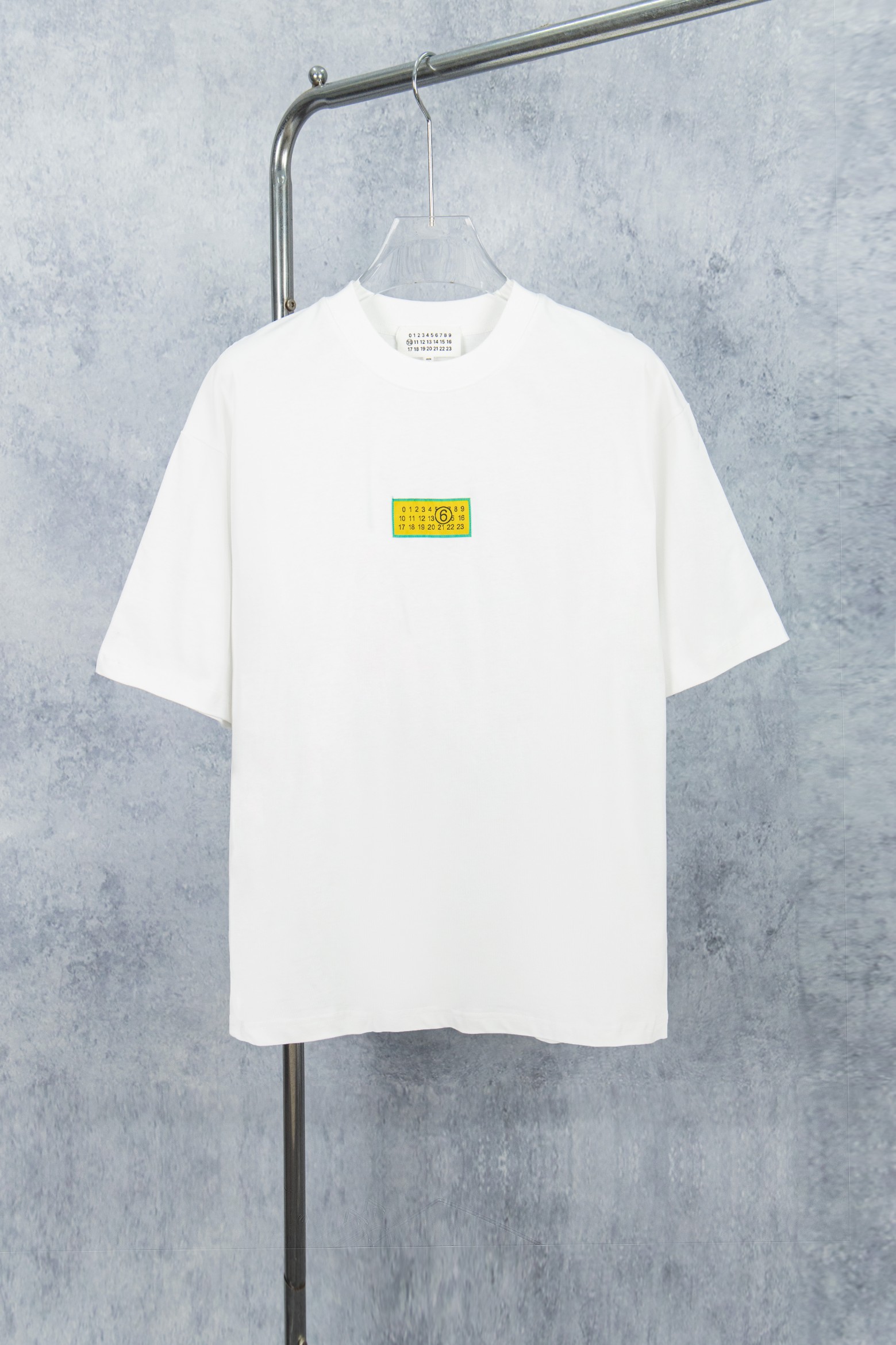 Modelo: M017# 💥Maison Martin Margiela 25ss camiseta de manga corta con parche YB desarrollo 1:1 ⚠️100% algod…