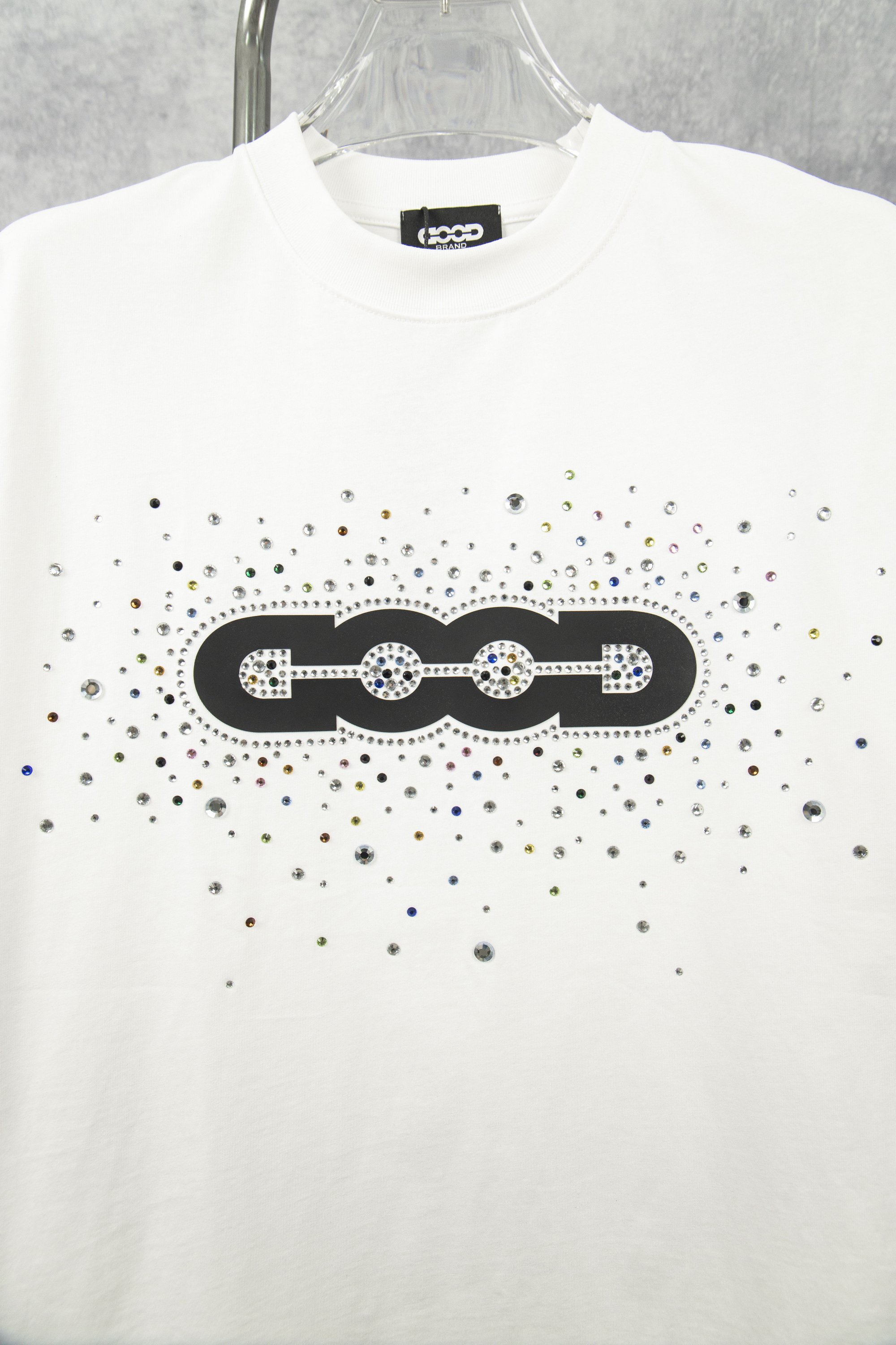 GOODBRAND 25ss 缤纷夏日烫钻短袖T恤-Chinese UA Cheap High Quatity Brand Clothes Bags handbags Sneakers wholesale wholesaler seller from China Factory suppliers Fashion Clothing Shoes best Quality Beautiful Price GOODBRAND 25ss 缤纷夏日烫钻短袖T恤