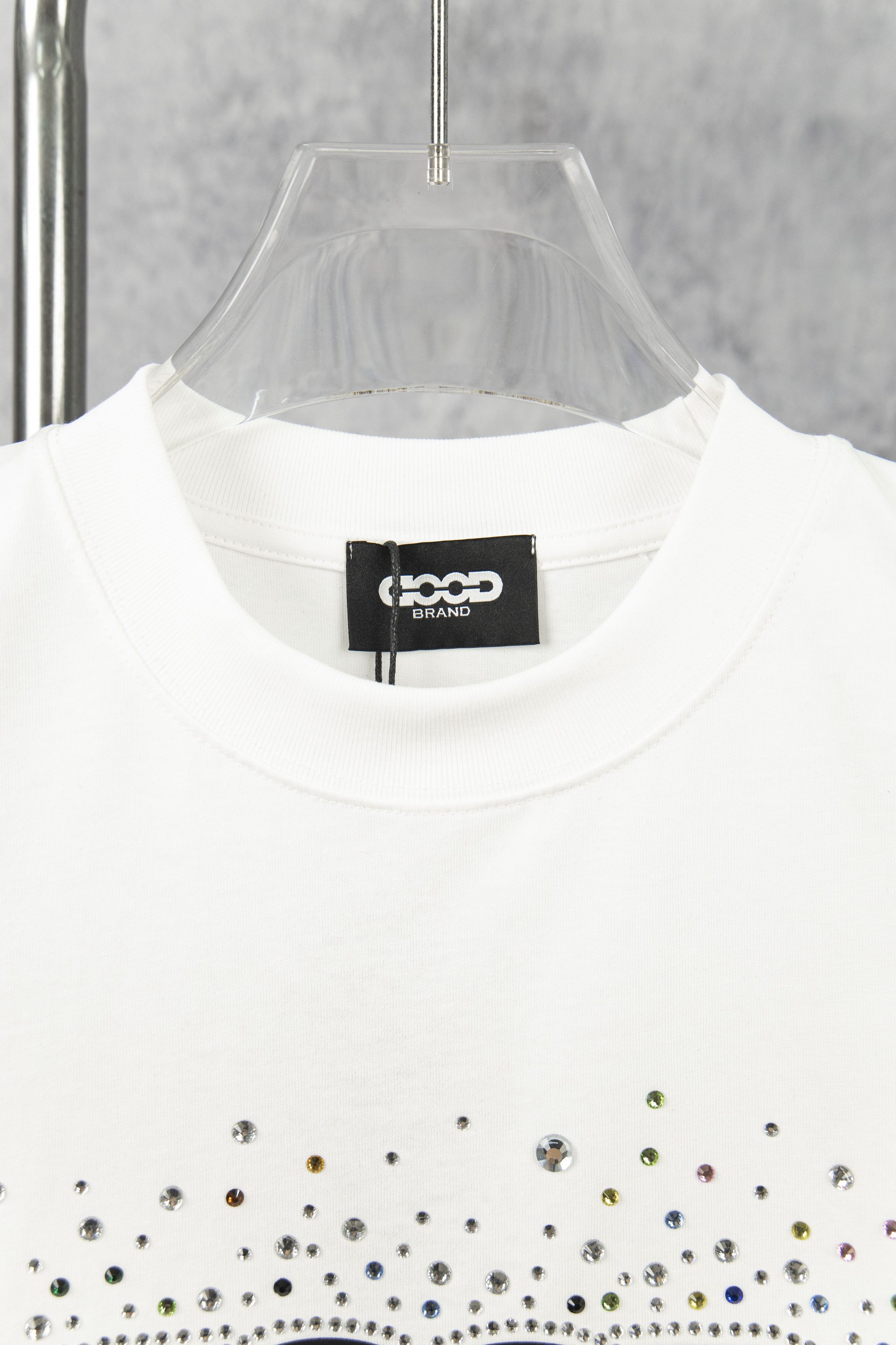 GOODBRAND 25ss 缤纷夏日烫钻短袖T恤-Chinese UA Cheap High Quatity Brand Clothes Bags handbags Sneakers wholesale wholesaler seller from China Factory suppliers Fashion Clothing Shoes best Quality Beautiful Price GOODBRAND 25ss 缤纷夏日烫钻短袖T恤