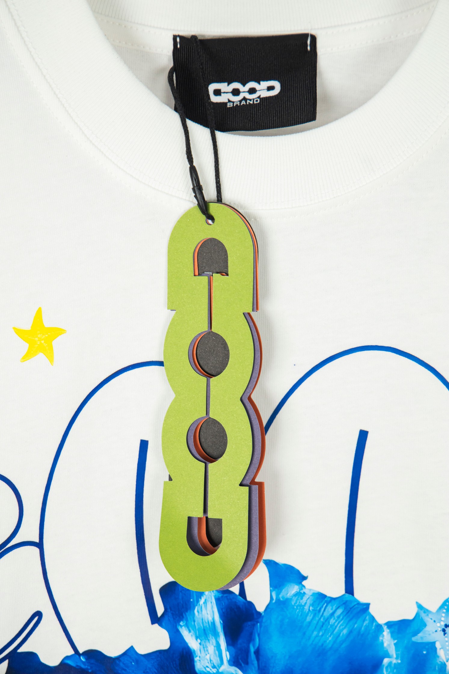 GOODBRAND 25ss 蓝海花朵印花短袖T恤-Chinese UA Cheap High Quatity Brand Clothes Bags handbags Sneakers wholesale wholesaler seller from China Factory suppliers Fashion Clothing Shoes best Quality Beautiful Price GOODBRAND 25ss 蓝海花朵印花短袖T恤