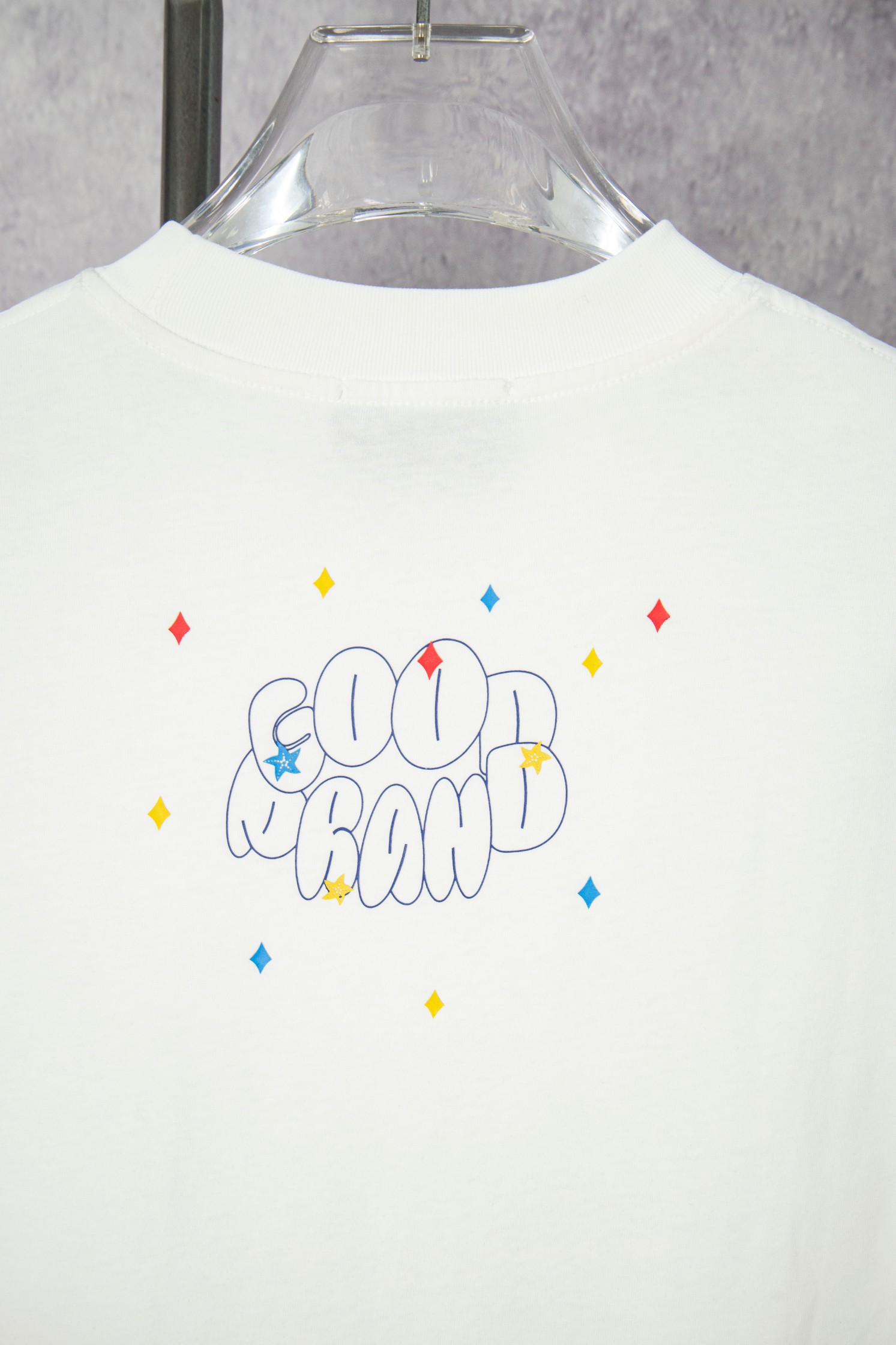 GOODBRAND 25ss 蓝海花朵印花短袖T恤-Chinese UA Cheap High Quatity Brand Clothes Bags handbags Sneakers wholesale wholesaler seller from China Factory suppliers Fashion Clothing Shoes best Quality Beautiful Price GOODBRAND 25ss 蓝海花朵印花短袖T恤