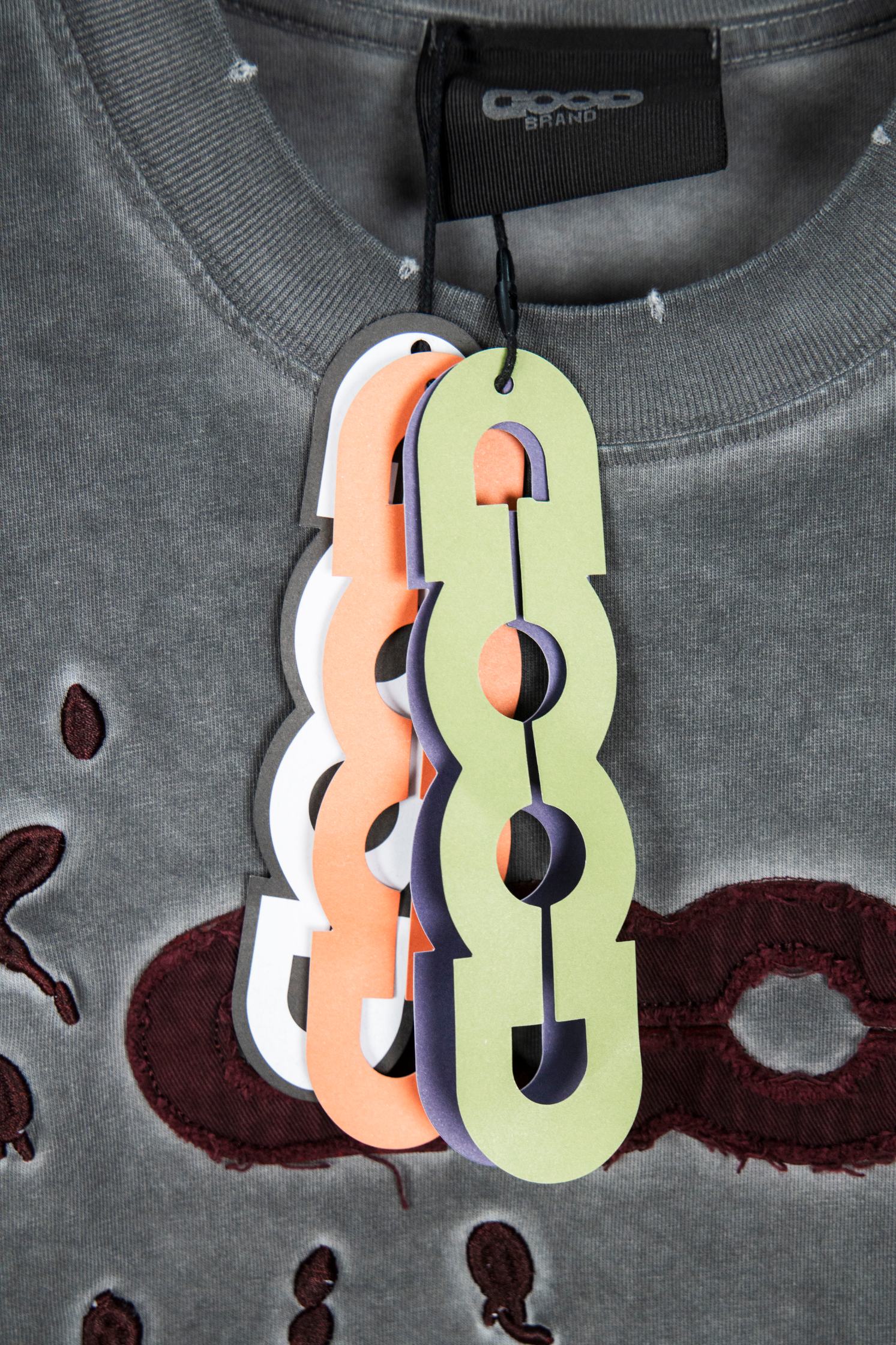 GOODBRAND 25ss 做旧磨破炒色短袖T恤-Chinese UA Cheap High Quatity Brand Clothes Bags handbags Sneakers wholesale wholesaler seller from China Factory suppliers Fashion Clothing Shoes best Quality Beautiful Price GOODBRAND 25ss 做旧磨破炒色短袖T恤