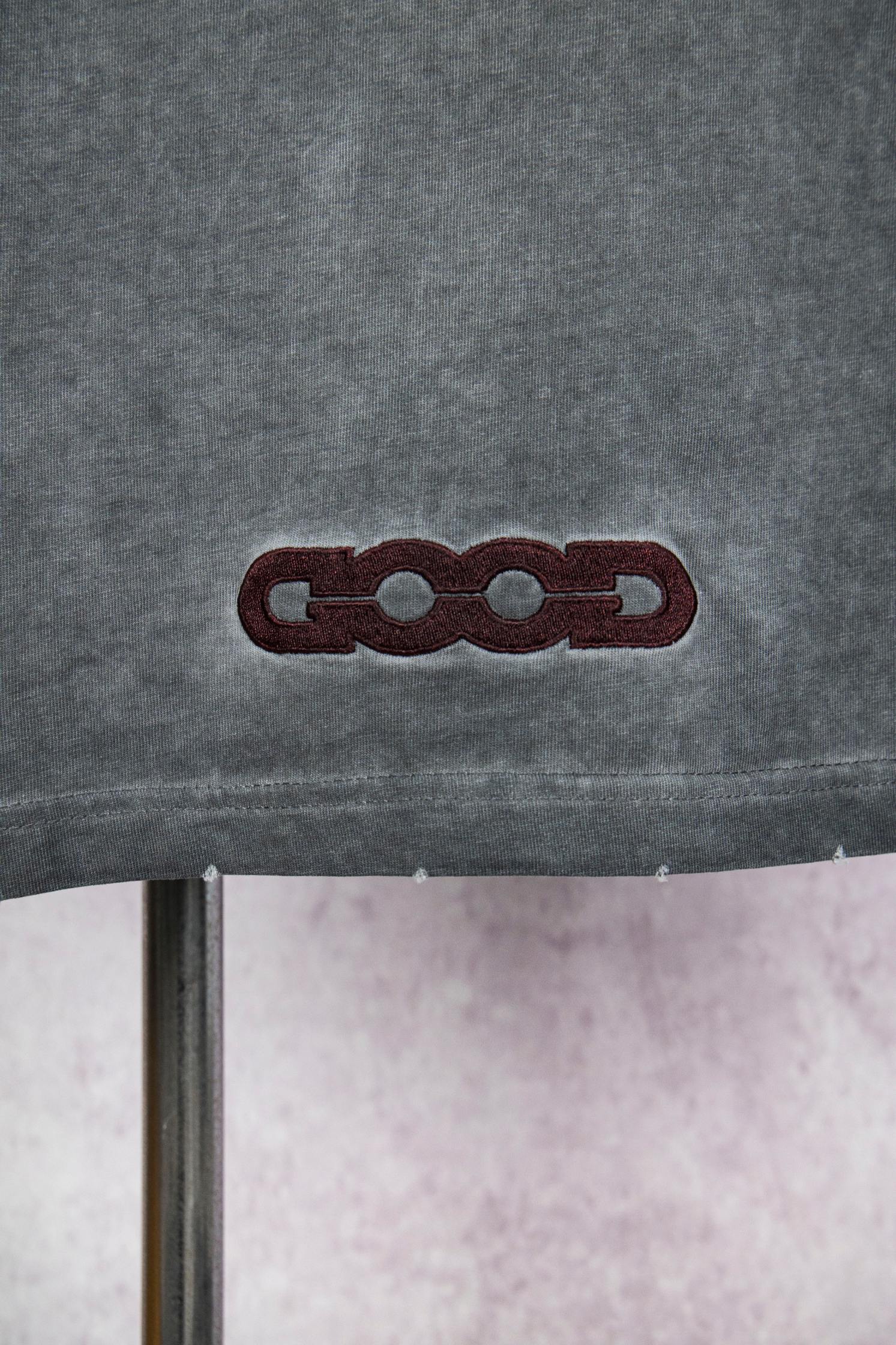 GOODBRAND 25ss 做旧磨破炒色短袖T恤-Chinese UA Cheap High Quatity Brand Clothes Bags handbags Sneakers wholesale wholesaler seller from China Factory suppliers Fashion Clothing Shoes best Quality Beautiful Price GOODBRAND 25ss 做旧磨破炒色短袖T恤