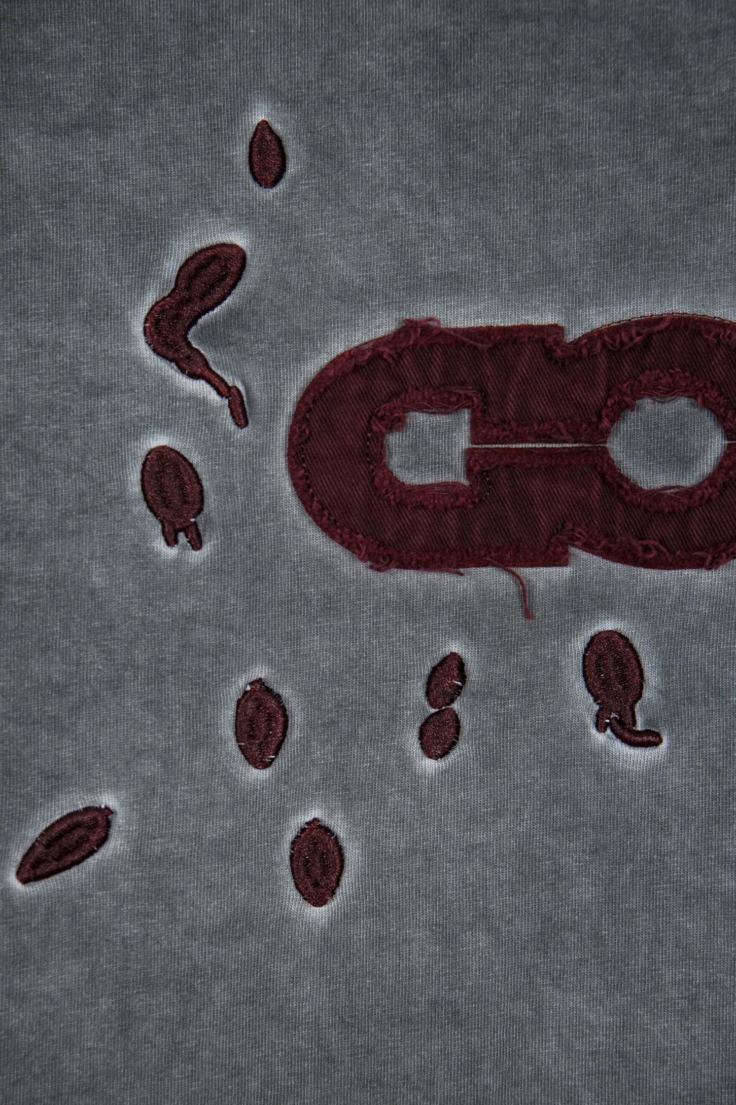 GOODBRAND 25ss 做旧磨破炒色短袖T恤-Chinese UA Cheap High Quatity Brand Clothes Bags handbags Sneakers wholesale wholesaler seller from China Factory suppliers Fashion Clothing Shoes best Quality Beautiful Price GOODBRAND 25ss 做旧磨破炒色短袖T恤