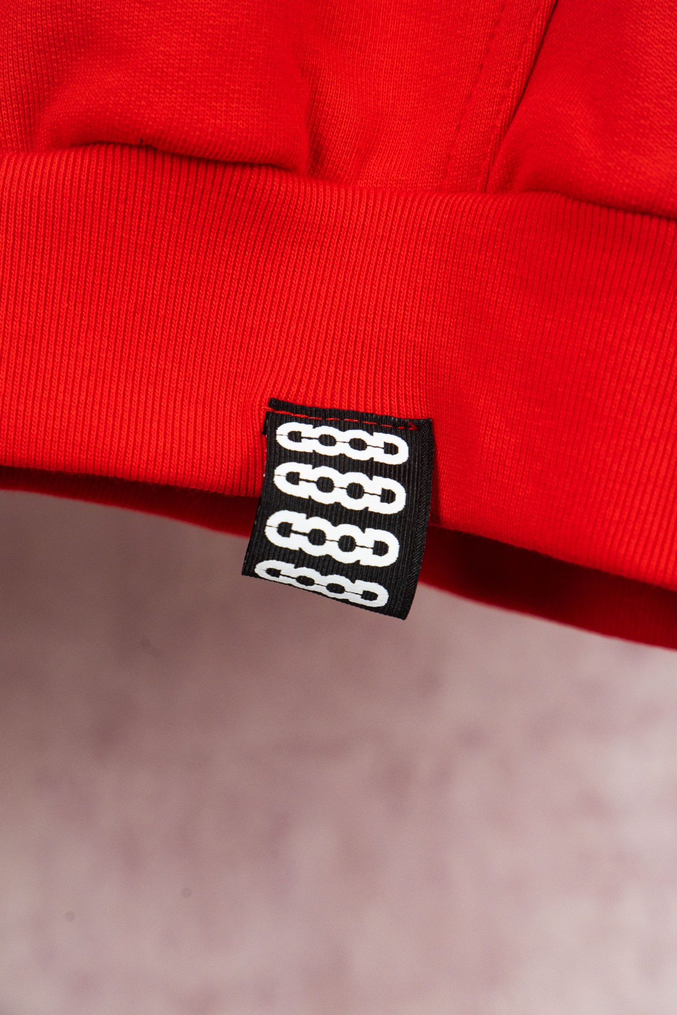 GOODBRAND25SS珍珠刺绣重工标语连帽卫衣