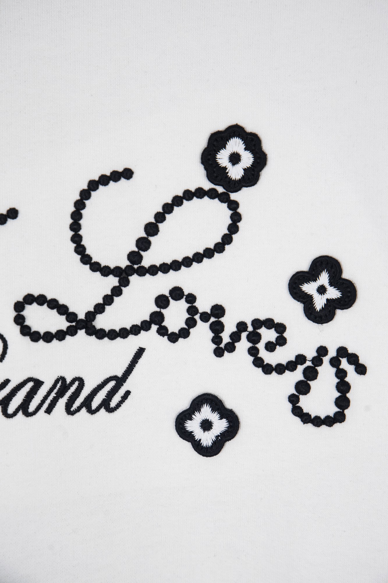 GOODBRAND 25ss GOOD LOVES小花标语轻奢时尚圆领卫衣