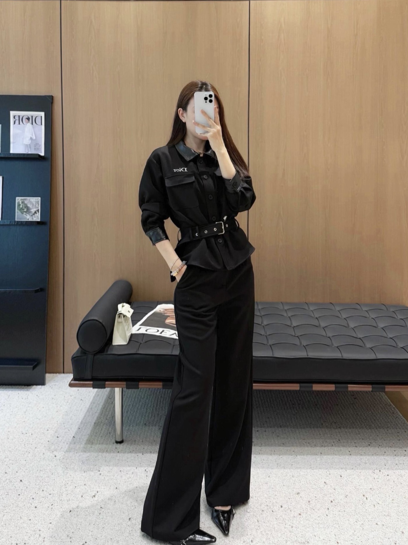 NO:546944,Black upper body easily grasps high-end feeling, alexander wang19860909黑色上身 轻轻松松拿捏高级感,,alexander wang,Women's clothing