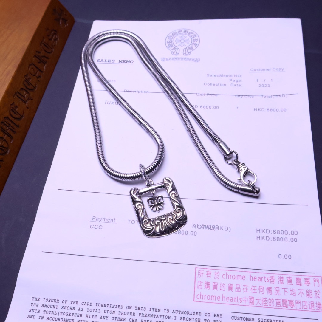 𝐂𝐡𝐫𝐨𝐦𝐞 𝐡𝐞𝐚𝐫𝐭𝐬 克罗心✝️项链，帅爆了最新款克罗心项链 ⚜️造型不同的花纹设计风格 呈现出与