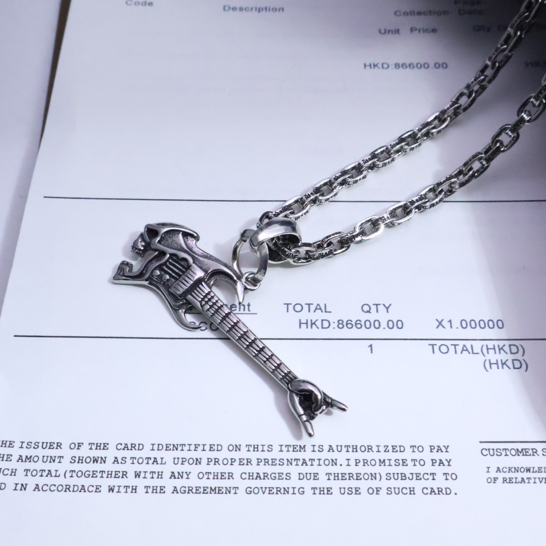 Chrome Hearts Style Necklace - Cross & Floral Design, Unisex Fashion Jewelry 5 1734497235 382