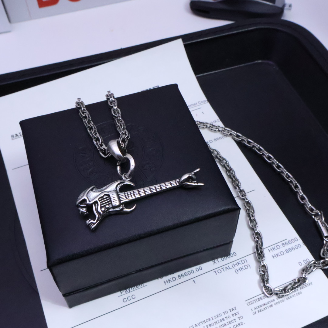 Chrome Hearts Style Necklace - Cross & Floral Design, Unisex Fashion Jewelry 4 1734497235 533