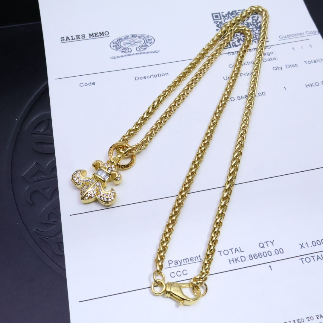 Chrome Hearts Cross Pendant Necklace - Gothic Punk Style - Unisex Fashion 3 1734499333 31