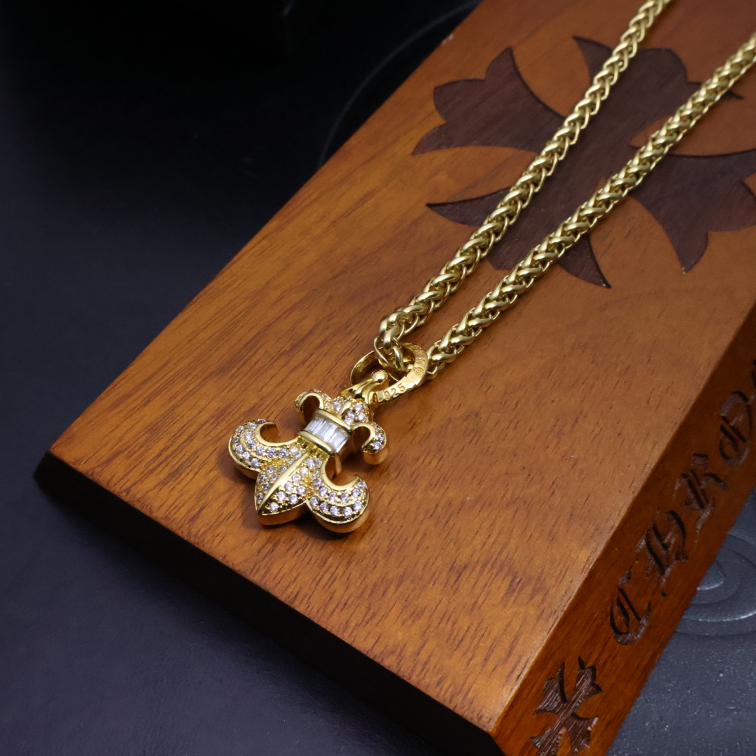 Chrome Hearts Cross Pendant Necklace - Gothic Punk Style - Unisex Fashion 6 1734499333 498