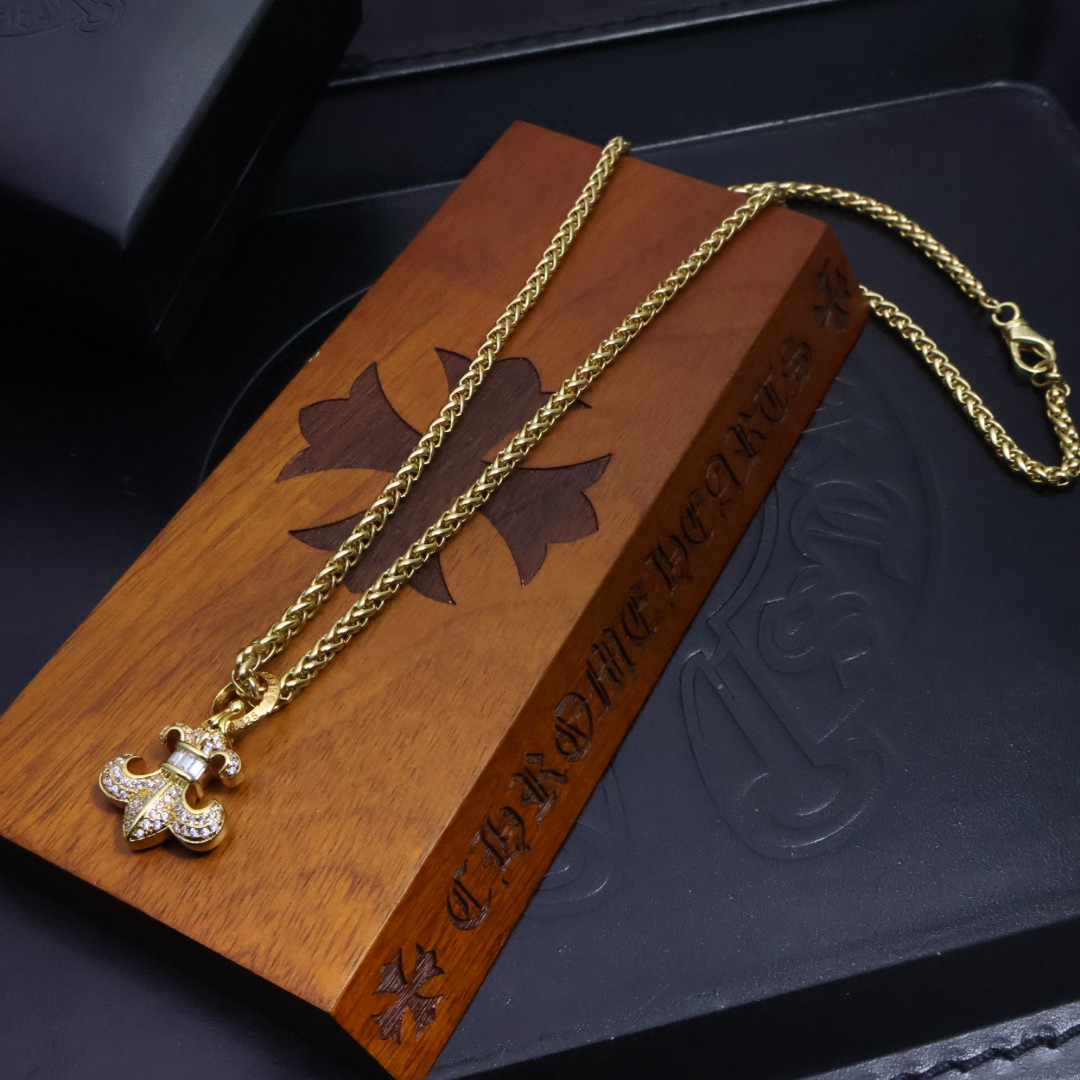 Chrome Hearts Cross Pendant Necklace - Gothic Punk Style - Unisex Fashion 5 1734499333 595