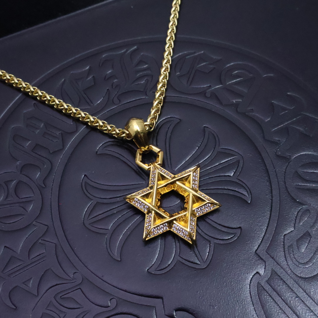 Chrome Hearts Cross Pendant Necklace - Vintage Punk Style, Unisex Fashion Jewelry 3 1734499405 246