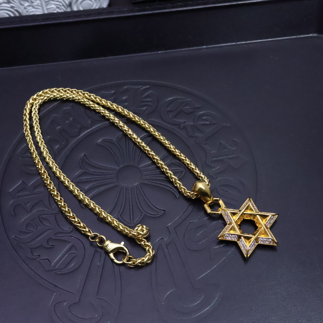 Chrome Hearts Cross Pendant Necklace - Vintage Punk Style, Unisex Fashion Jewelry 9 1734499405 392