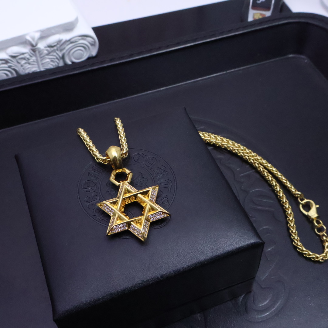 Chrome Hearts Cross Pendant Necklace - Vintage Punk Style, Unisex Fashion Jewelry 7 1734499405 54