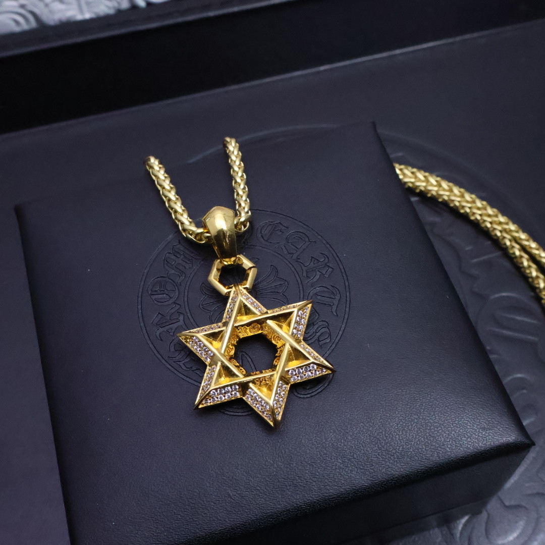 Chrome Hearts Cross Pendant Necklace - Vintage Punk Style, Unisex Fashion Jewelry 6 1734499405 740