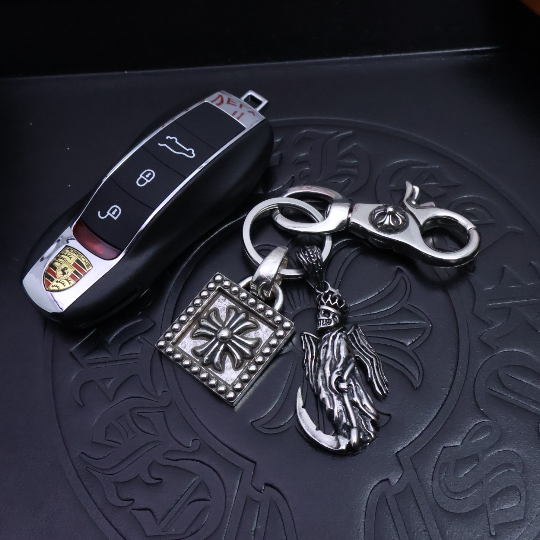 Chrome Hearts 𝐡𝐞𝐚𝐫𝐭克罗心钥匙扣挂件 裤 包 挂件 做工、质感一流